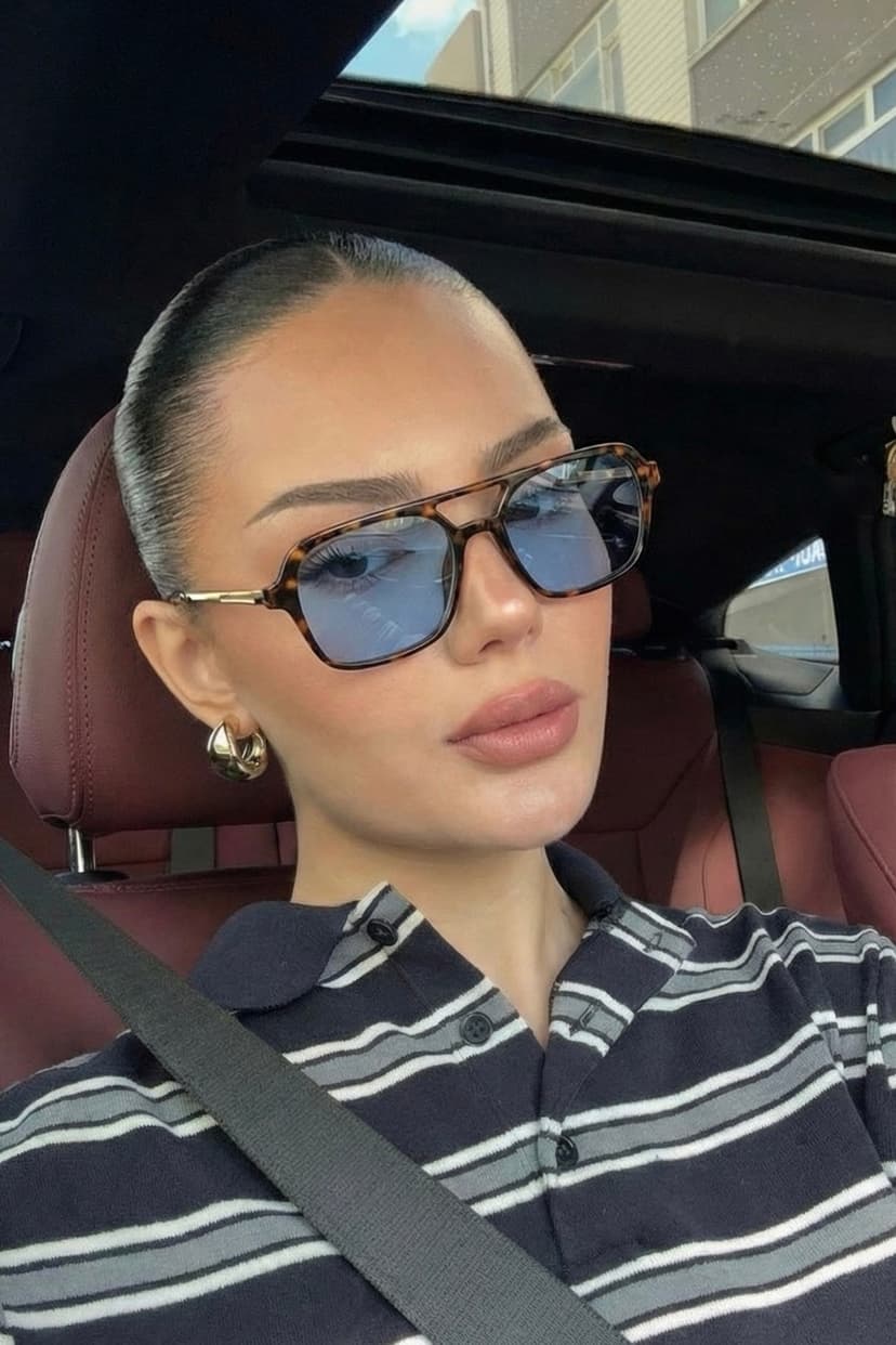 عینک آفتابی یونیسکس REN EYEWEAR لنز آبی فریم پلنگی مدل DARCY عینک آفتابی یونیسکس REN EYEWEAR لنز آبی فریم پلنگی مدل DARCY