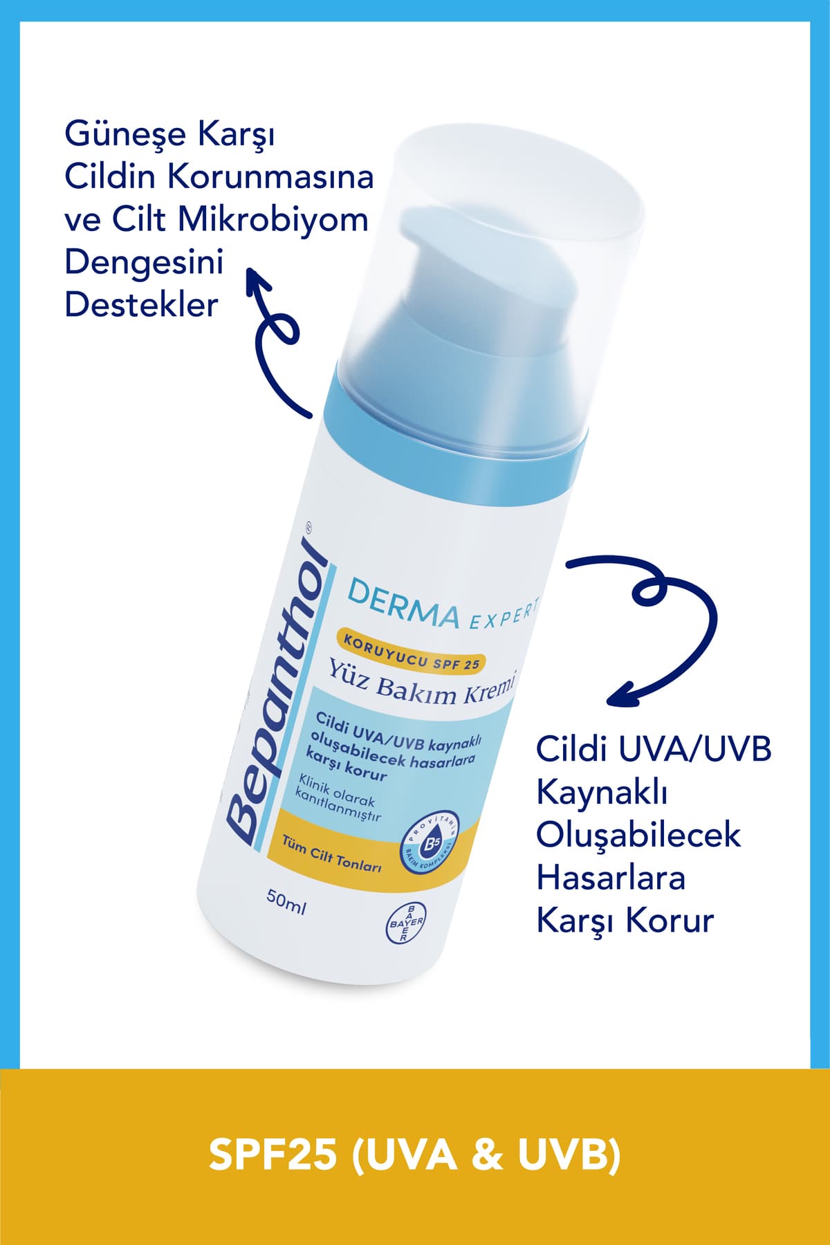 ست مراقبت از پوست Bepanthol شامل کرم صورت SPF 50ml، ژل پاککننده 200ml، کرم لب 7.5ml و کیف مخملی ست مراقبت از پوست Bepanthol شامل کرم صورت SPF 50ml، ژل پاککننده 200ml، کرم لب 7.5ml و کیف مخملی