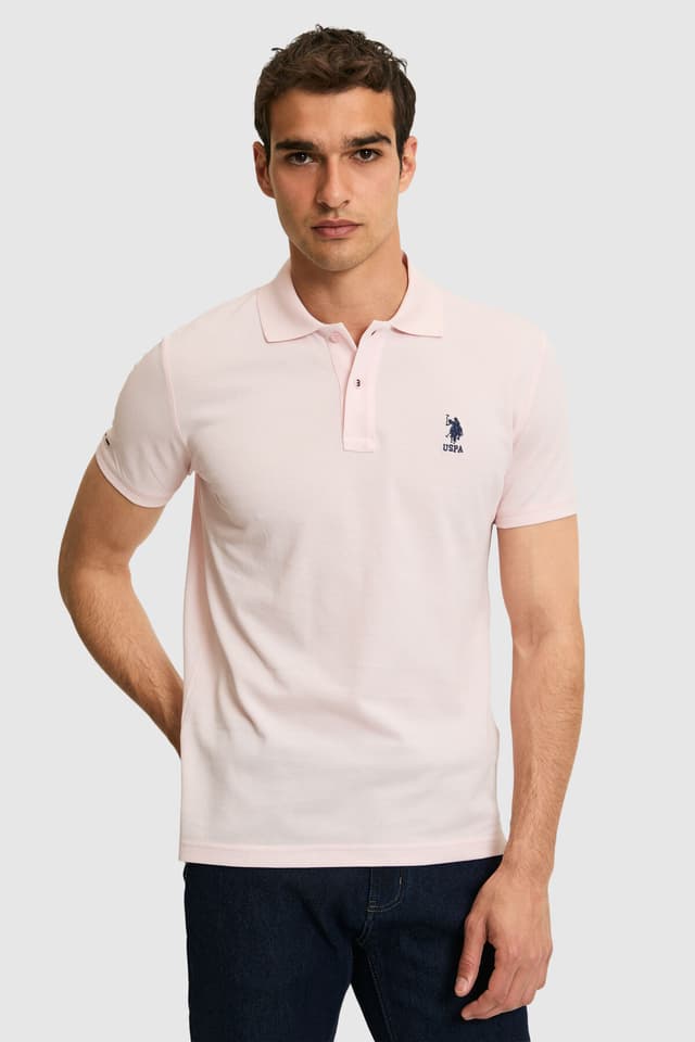 تیشرت مردانه U.S. Polo Assn. یقه پولو فیت اسلیم صورتی روشن مدل 50322304-VR078 تیشرت مردانه U.S. Polo Assn. یقه پولو فیت اسلیم صورتی روشن مدل 50322304-VR078