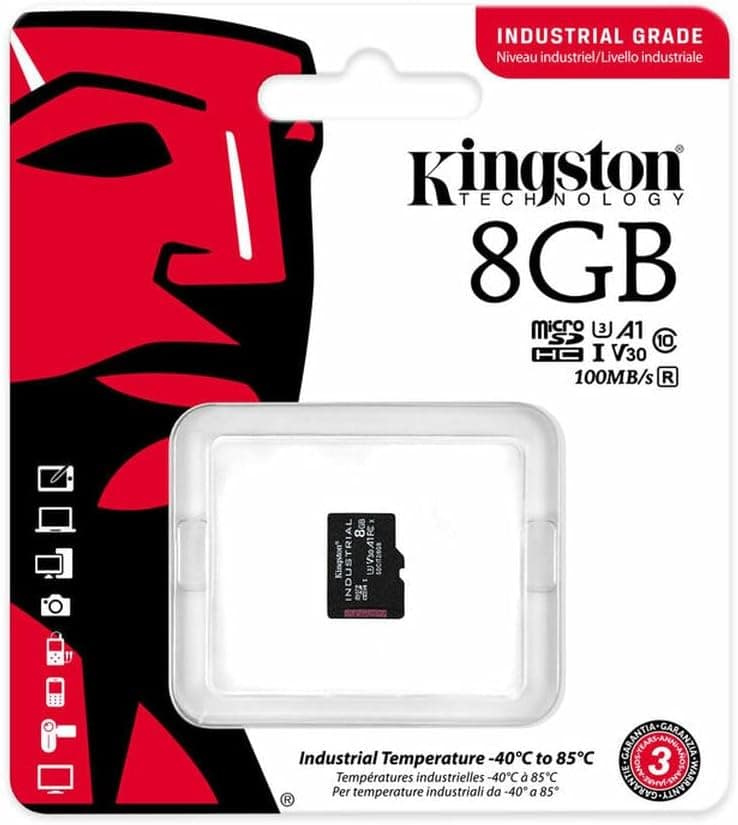 کارت حافظه microSD Kingston صنعتی 8GB C10 A1 مدل SDCIT2/8GBSP کارت حافظه microSD Kingston صنعتی 8GB C10 A1 مدل SDCIT2/8GBSP