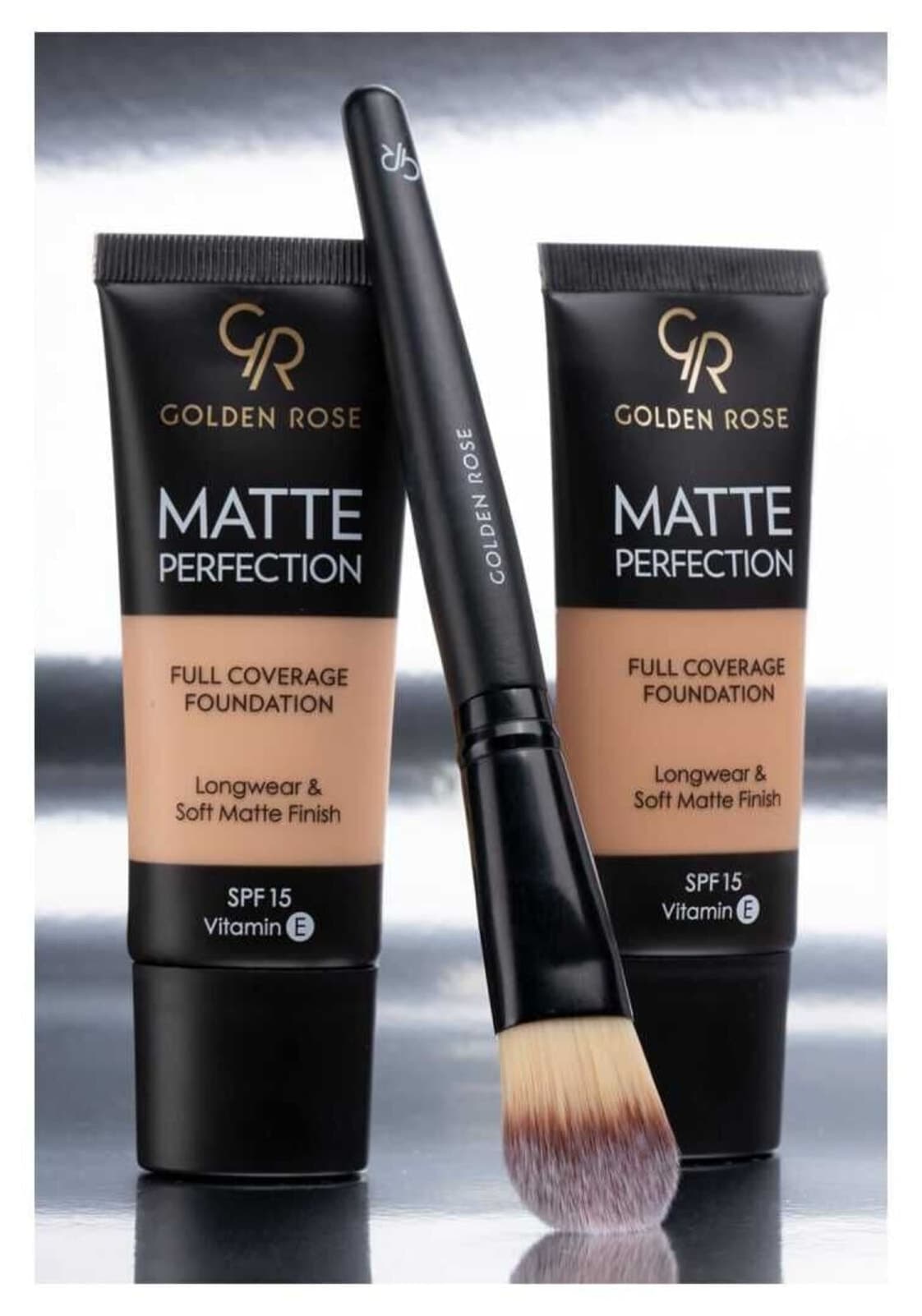 فوندیشن Golden Rose Matte Perfection طبیعی 01 عصاره بید روغن هسته انگور 35ml فوندیشن Golden Rose Matte Perfection طبیعی 01 عصاره بید روغن هسته انگور 35ml