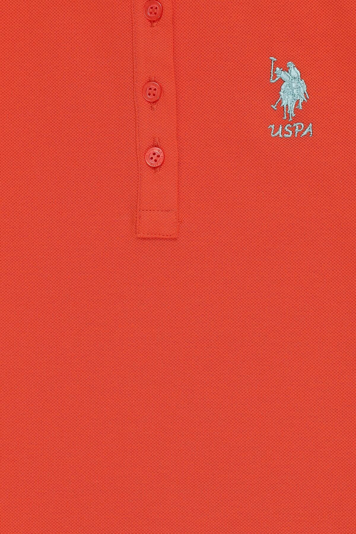 تیشرت دخترانه U.S. Polo Assn. یقه پولو ساده قرمز اناری مدل 50320284-VR039 تیشرت دخترانه U.S. Polo Assn. یقه پولو ساده قرمز اناری مدل 50320284-VR039