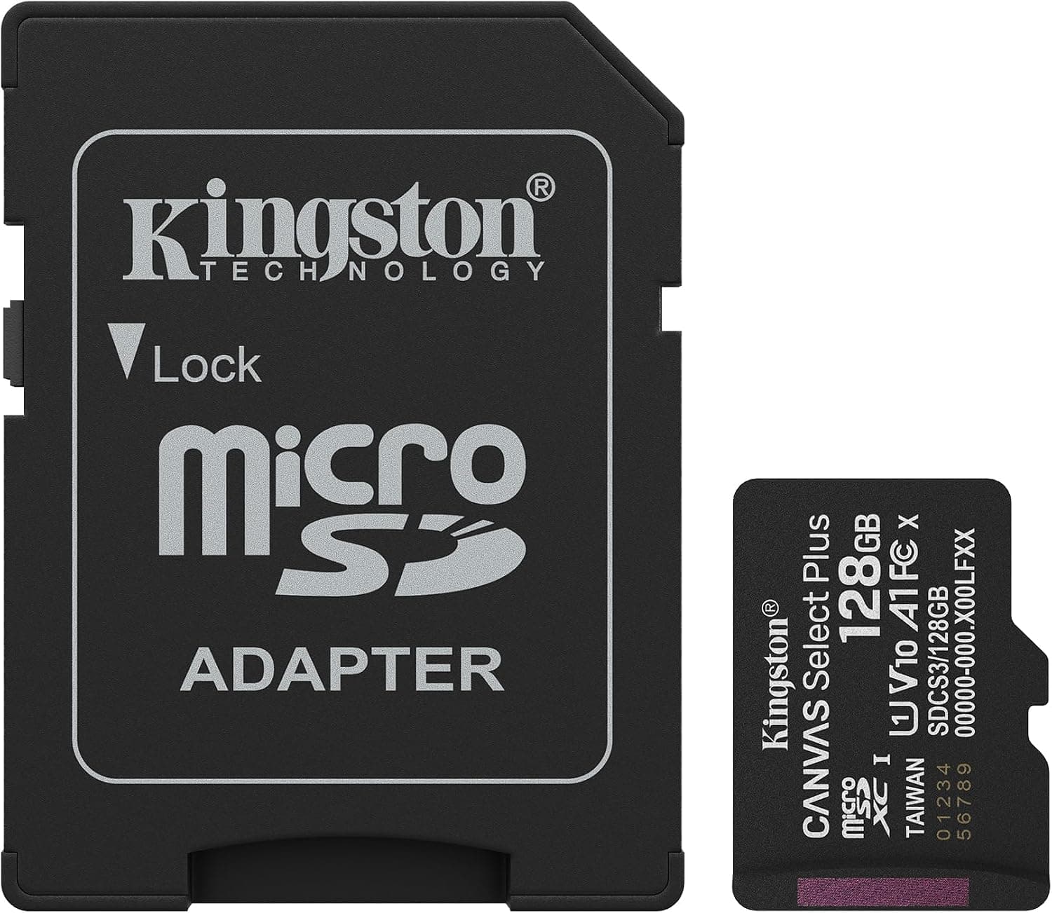 کارت حافظه microSDXC Kingston 128GB Canvas Select Plus Gen3 150MB/s A1 بههمراه آداپتور کارت حافظه microSDXC Kingston 128GB Canvas Select Plus Gen3 150MB/s A1 بههمراه آداپتور