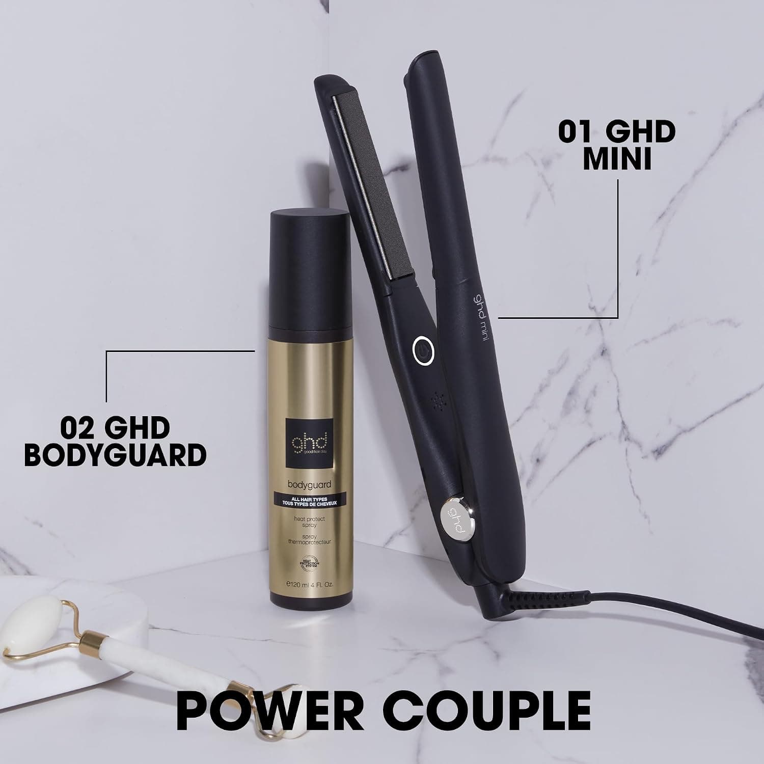 اتو مو GHD مینی با صفحه باریک مشکی اتو مو GHD مینی با صفحه باریک مشکی
