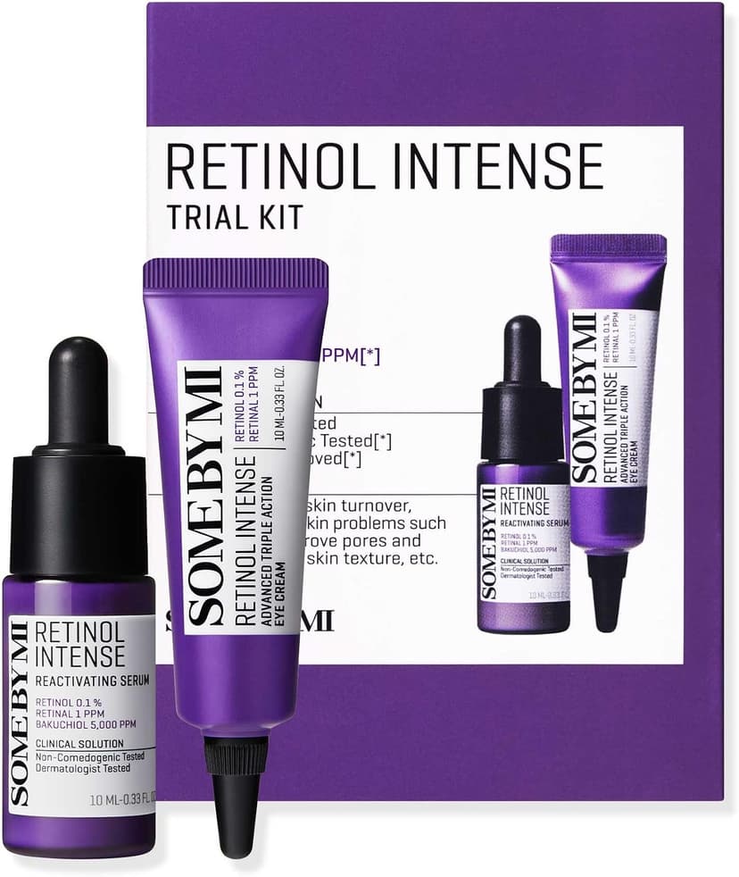ست آزمایشی سرم و کرم دور چشم رتینول SOME BY MI Retinol Intense 10ml ست آزمایشی سرم و کرم دور چشم رتینول SOME BY MI Retinol Intense 10ml