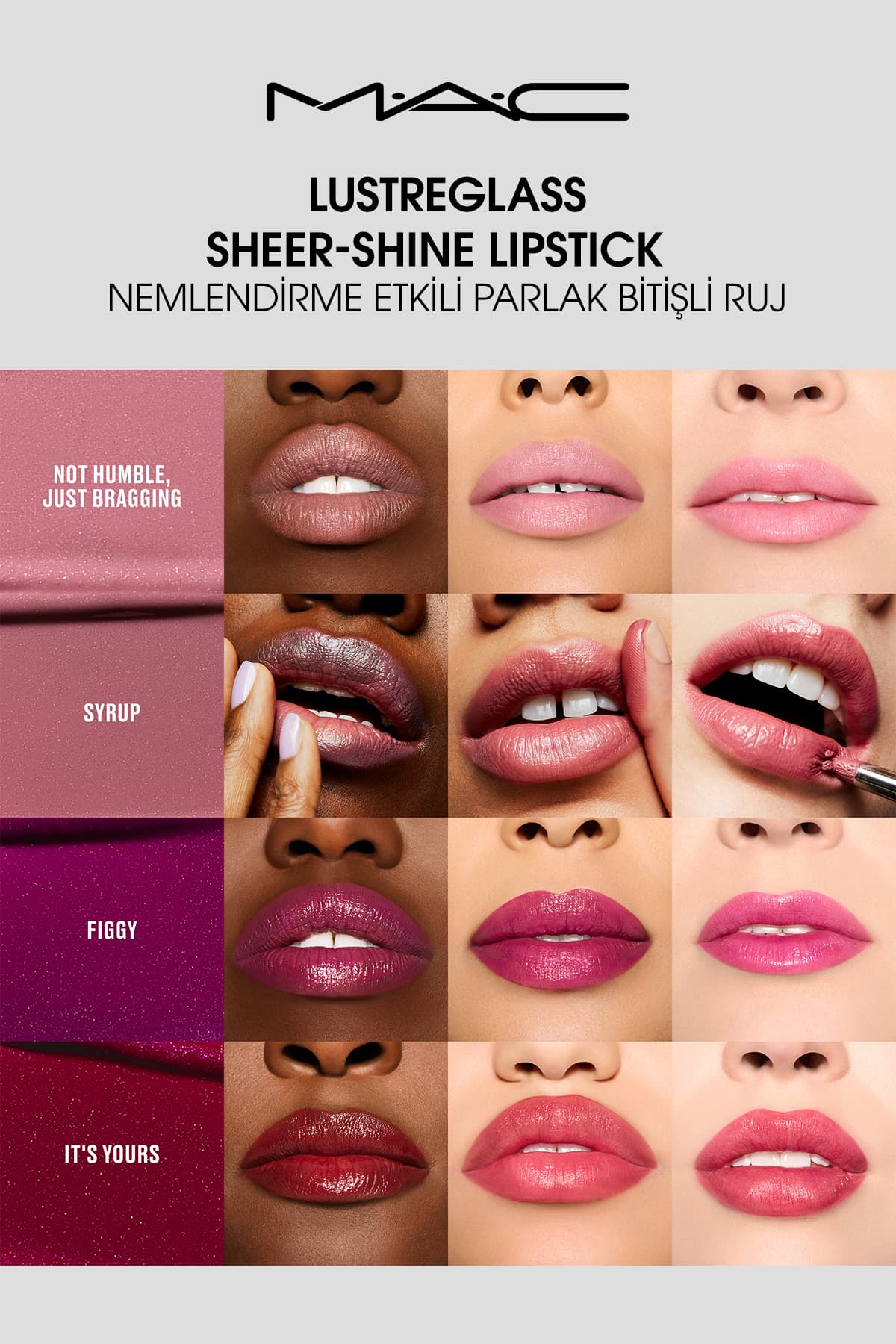 رژ لب Mac Lustreglass Sheer-Shine نمناککننده براق رنگ نه فروتن فقط فخرفروش رژ لب Mac Lustreglass Sheer-Shine نمناککننده براق رنگ نه فروتن فقط فخرفروش