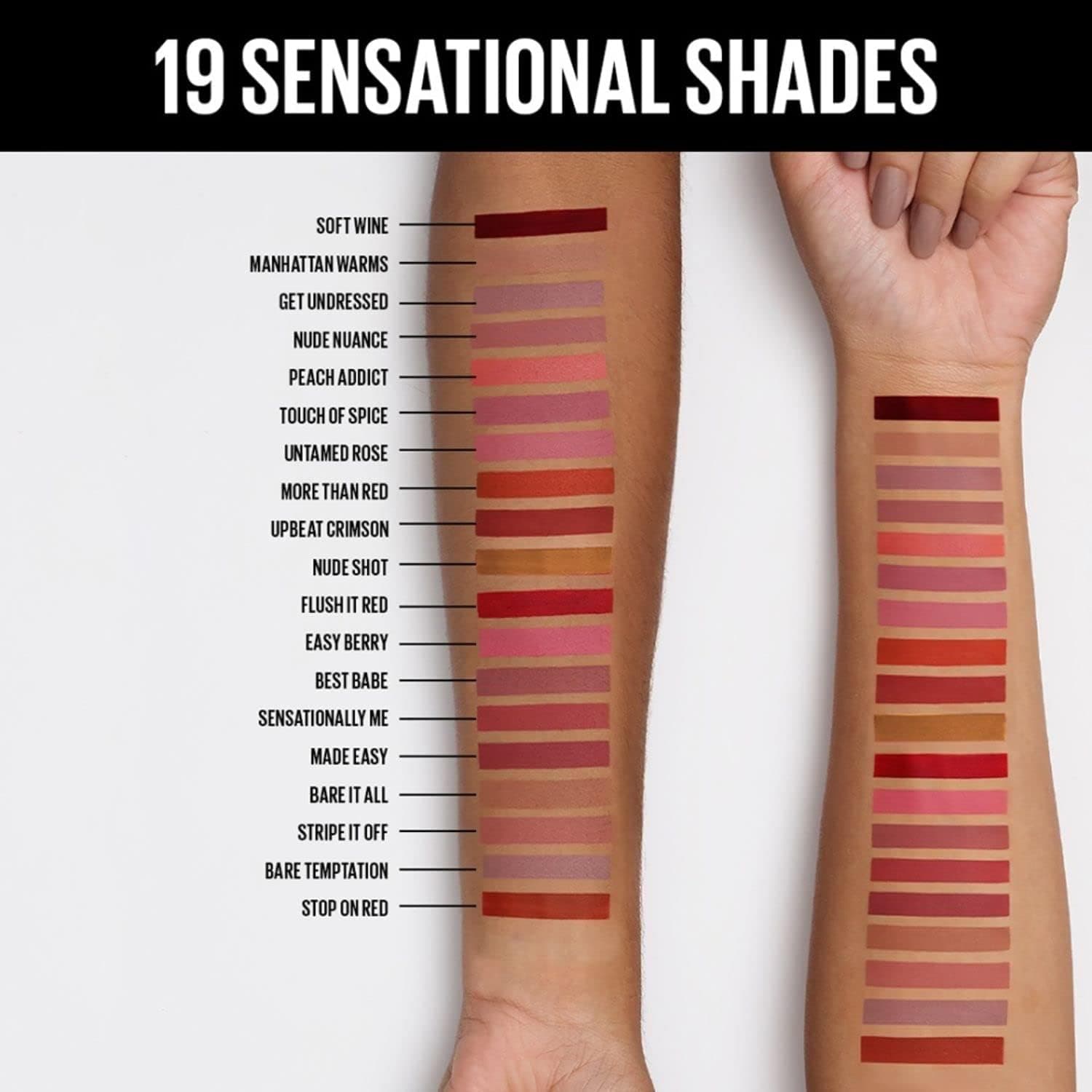 رژ لب مایع مات MAYBELLINE غیرچسبناک و غیرخشککننده Sensational Liquid Matte مدل 21 Nude Nuance 7ml رژ لب مایع مات MAYBELLINE غیرچسبناک و غیرخشککننده Sensational Liquid Matte مدل 21 Nude Nuance 7ml
