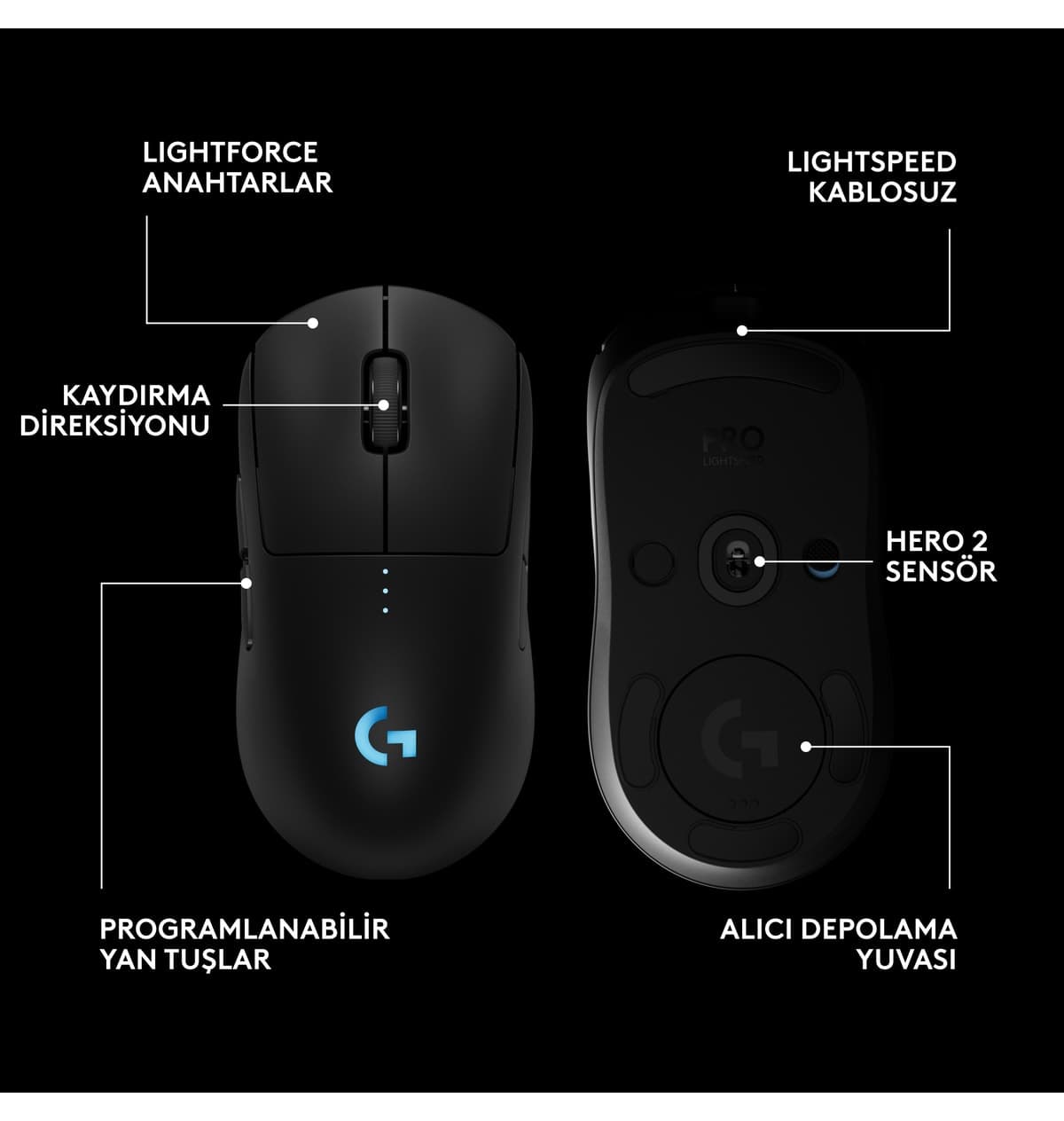 ماوس بیسیم گیمینگ logitech G PRO 2 LIGHTSPEED 32K DPI مشکی مدل 910-007296 ماوس بیسیم گیمینگ logitech G PRO 2 LIGHTSPEED 32K DPI مشکی مدل 910-007296