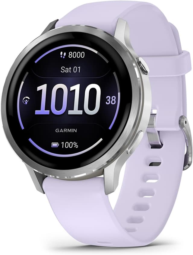 ساعت هوشمند Garmin Venu 4 41 mm بند سیلیکونی آبی لاوندری ساعت هوشمند Garmin Venu 4 41 mm بند سیلیکونی آبی لاوندری