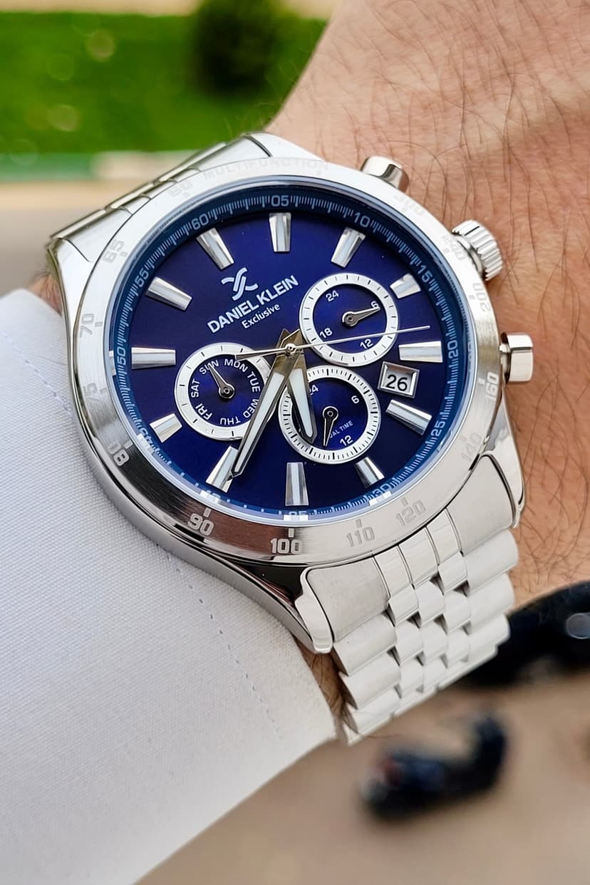 ساعت مچی مردانه Daniel Klein صفحه سرمهای بند خاکستری قابل تنظیم ساعت مچی مردانه Daniel Klein صفحه سرمهای بند خاکستری قابل تنظیم