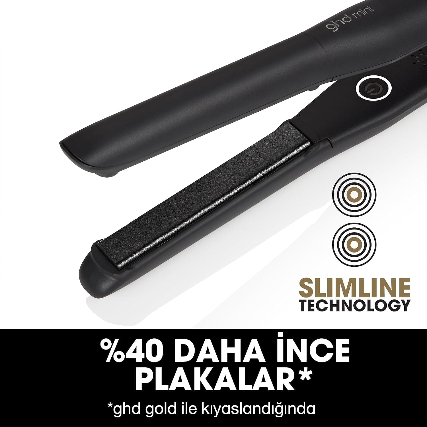 اتو موی کوچک ghd با صفحات باریک مشکی اتو موی کوچک ghd با صفحات باریک مشکی