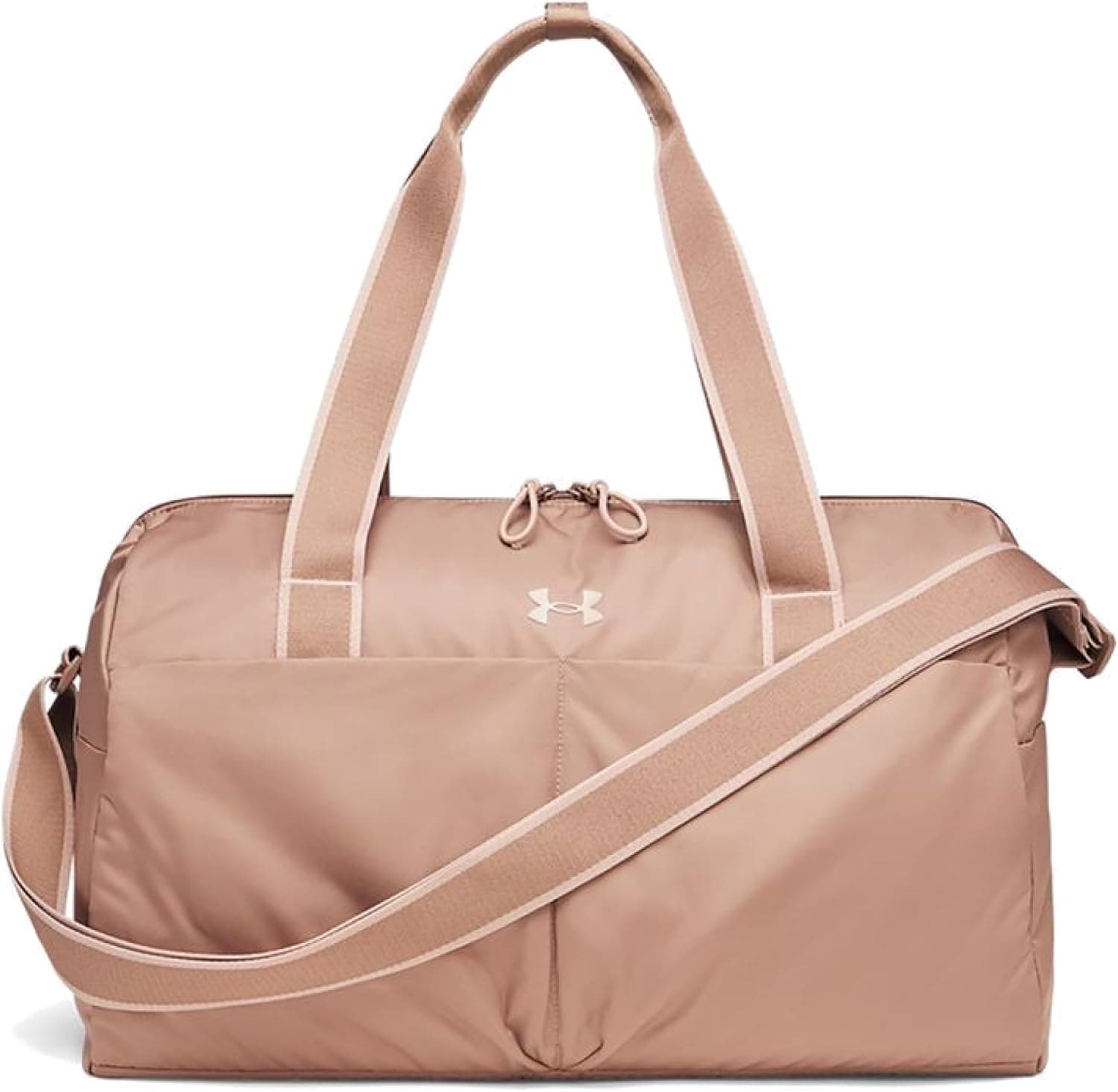 ساک Duffle Bag زنانه Under Armour Studio بادامی تیره و صورتی OSFM ساک Duffle Bag زنانه Under Armour Studio بادامی تیره و صورتی OSFM