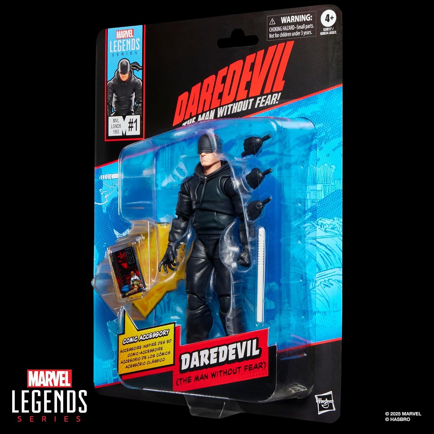 اکشن فیگور کلکسیونی Marvel Legends Series Daredevil, The Man Without Fear الهامگرفته از کمیک، مقیاس 6 اینچ با اکسسوری هماندازه شخصیت اکشن فیگور کلکسیونی Marvel Legends Series Daredevil, The Man Without Fear الهامگرفته از کمیک، مقیاس 6 اینچ با اکسسوری هماندازه شخصیت
