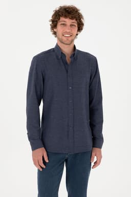 پیراهن مردانه U.S. POLO ASSN. مدل Plum Basic 50316723-VR177