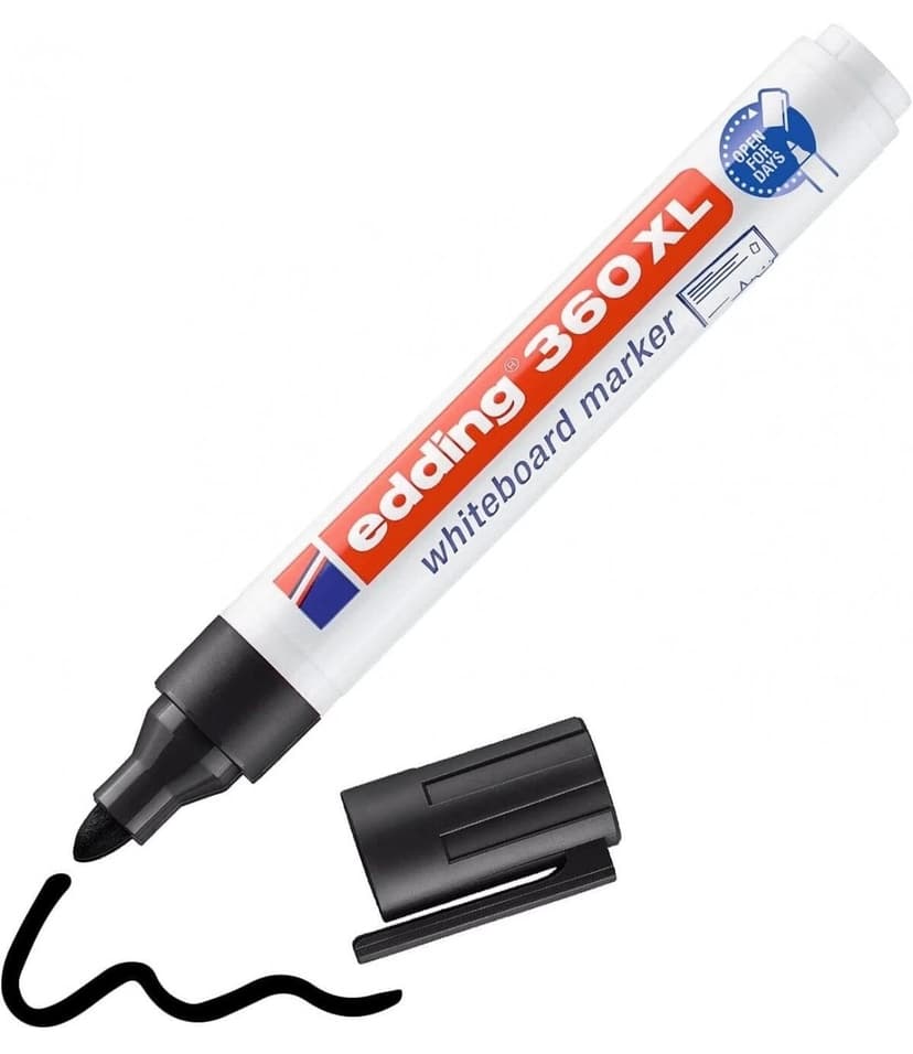 ماژیک وایت برد Edding مدل 360 XL مشکی پرشدنی ماژیک وایت برد Edding مدل 360 XL مشکی پرشدنی