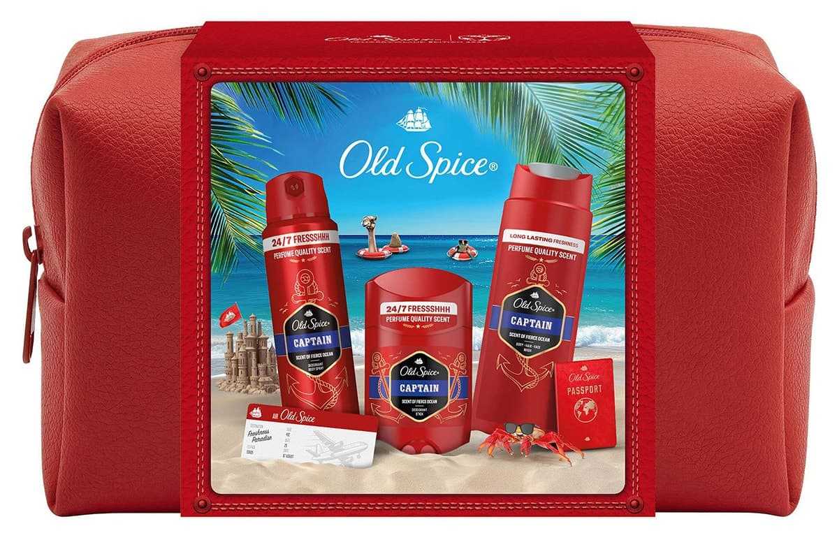 ست هدیه مردانه Old Spice Captain همراه کیف ست هدیه مردانه Old Spice Captain همراه کیف