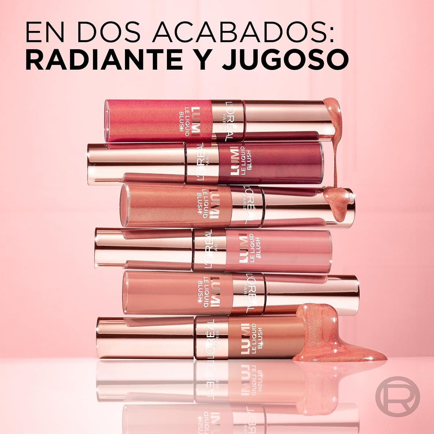 رژگونه مایع L'Oreal Paris Lumi Blush صورتی طلایی درخشان مدل 625 رژگونه مایع L'Oreal Paris Lumi Blush صورتی طلایی درخشان مدل 625