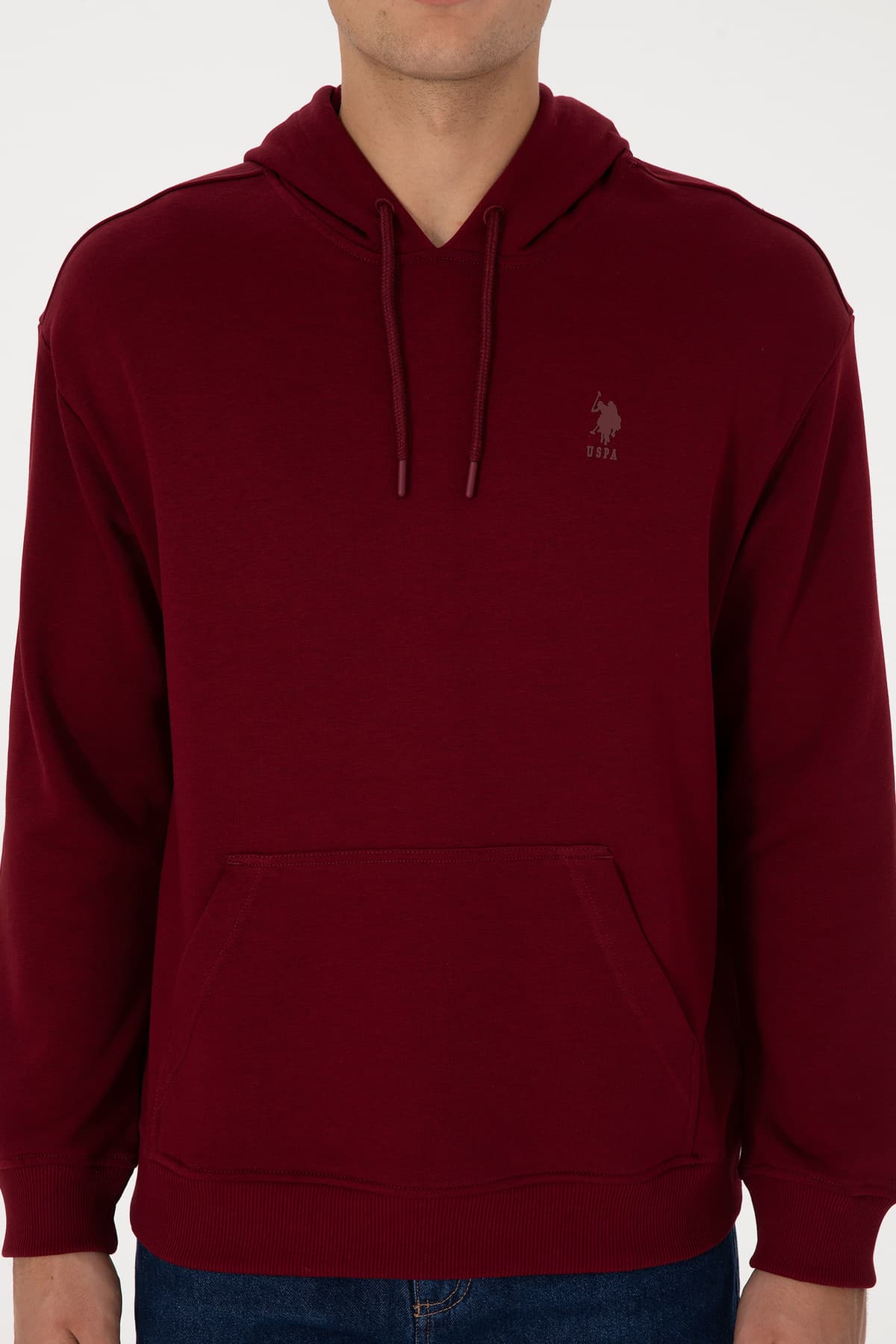 سوئیشرت مردانه U.S. Polo Assn. کلاهدار فیت راحت بوردو ساده مدل 50313746-VR014 سوئیشرت مردانه U.S. Polo Assn. کلاهدار فیت راحت بوردو ساده مدل 50313746-VR014
