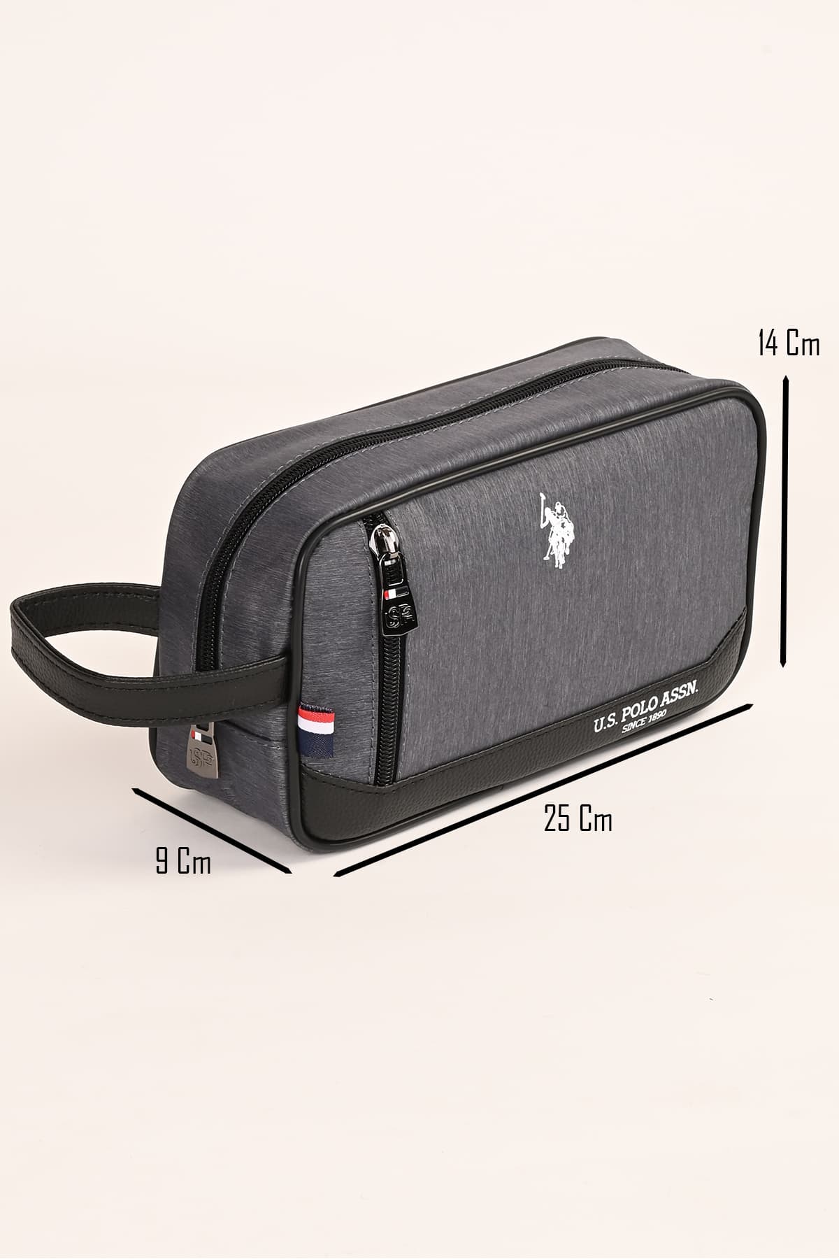 کیف توالت مردانه U.S. Polo Assn. خاکستری ضد آب مدل Pltrs26087 کیف توالت مردانه U.S. Polo Assn. خاکستری ضد آب مدل Pltrs26087