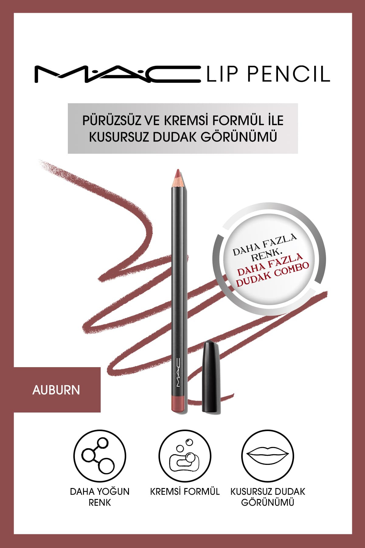 مداد لب Mac کرمی و ماندگار آلویی 1.45g مداد لب Mac کرمی و ماندگار آلویی 1.45g