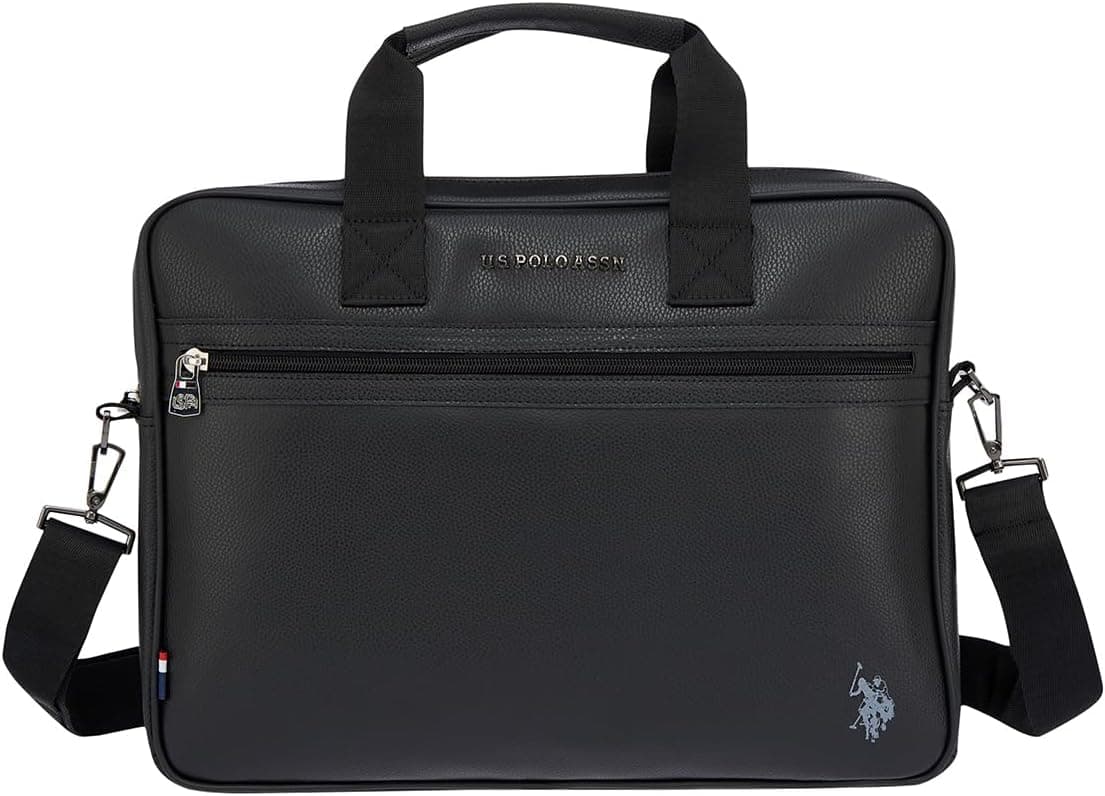 کیف لپتاپ و اسناد دوشی U.S. POLO ASSN مشکی مدل 25029-25030 کیف لپتاپ و اسناد دوشی U.S. POLO ASSN مشکی مدل 25029-25030