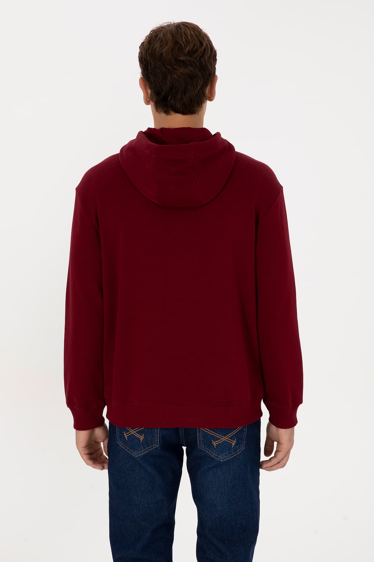 سوئیشرت مردانه U.S. Polo Assn. کلاهدار فیت راحت بوردو ساده مدل 50313746-VR014 سوئیشرت مردانه U.S. Polo Assn. کلاهدار فیت راحت بوردو ساده مدل 50313746-VR014