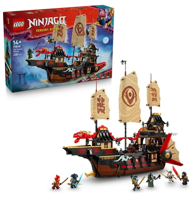 لگو 71848 NINJAGO معبد پاداش مناسب 14+، 2387 قطعه لگو 71848 NINJAGO معبد پاداش مناسب 14+، 2387 قطعه
