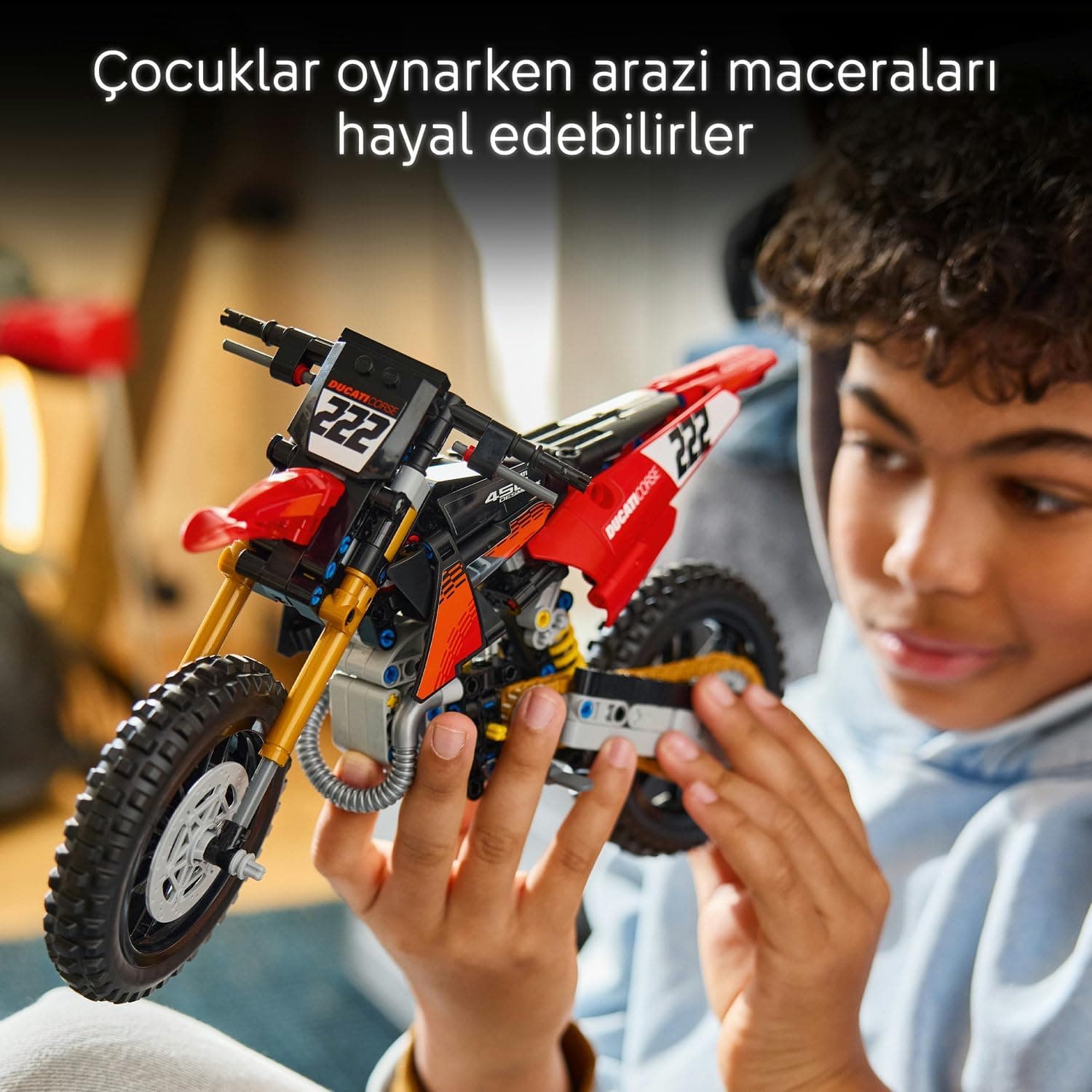 لگو Technic Ducati Desmo450 MX Factory موتورسیکلت مدل 42238 لگو Technic Ducati Desmo450 MX Factory موتورسیکلت مدل 42238