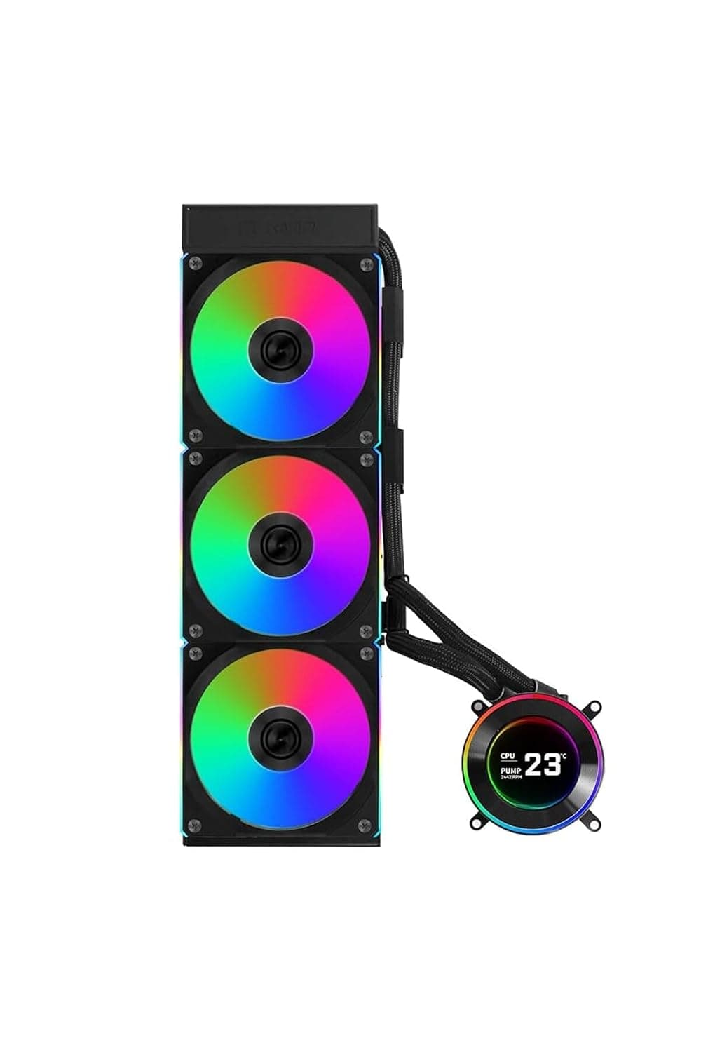 خنککننده مایع Lian Li مشکی با رادیاتور 360mm مدل HydroShift II LCD-C 360R خنککننده مایع Lian Li مشکی با رادیاتور 360mm مدل HydroShift II LCD-C 360R