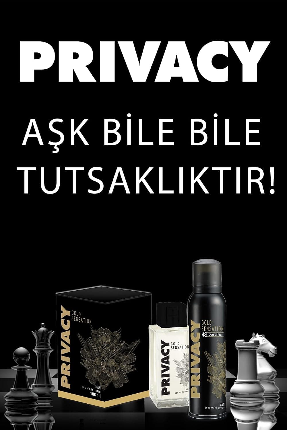 ادو تویلت مردانه PRIVACY مدل Gold، 100 Mililitre ادو تویلت مردانه PRIVACY مدل Gold، 100 Mililitre