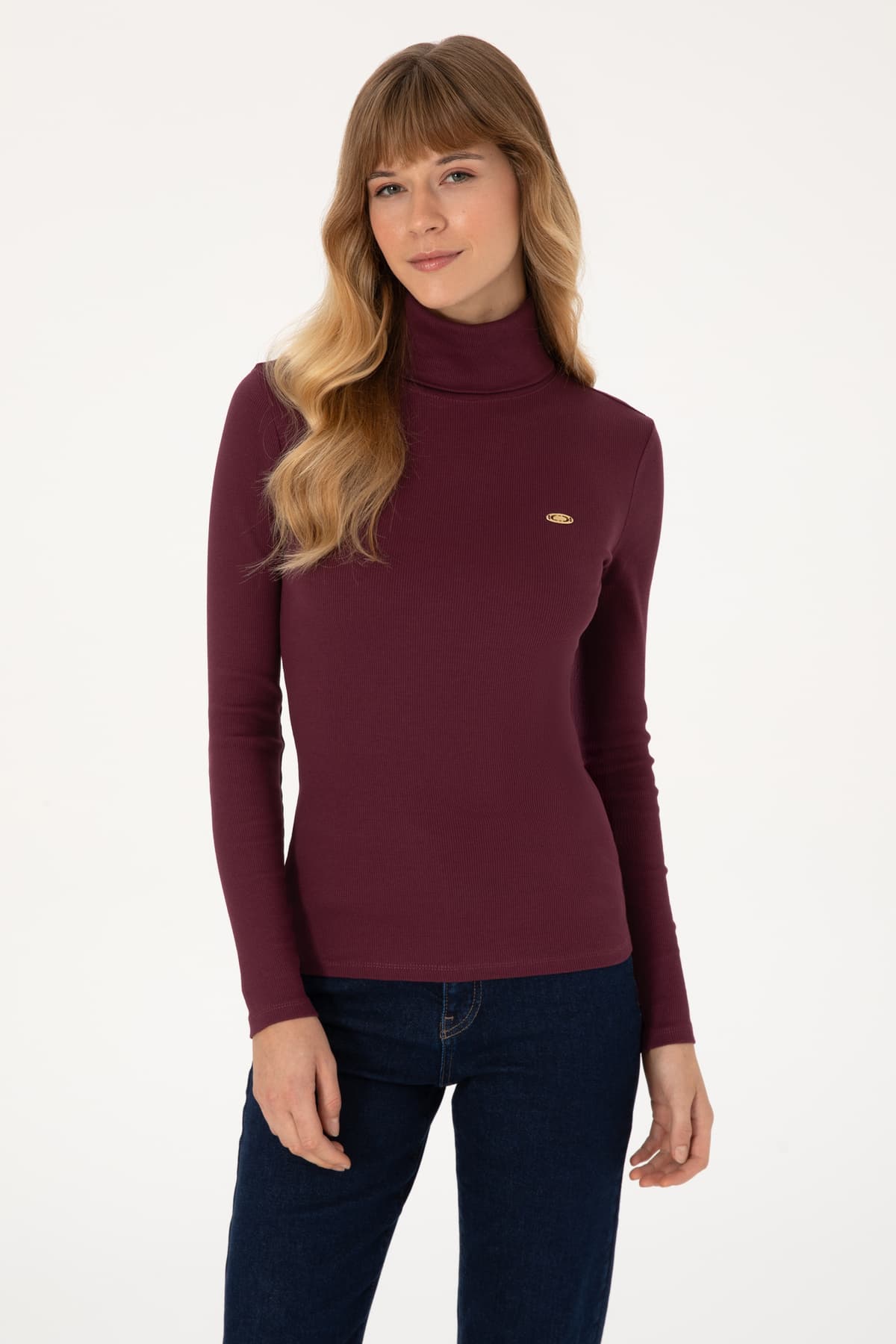 سوئیشرت زنانه U.S. Polo Assn. یقه ماهیگیری زرشکی مدل 50313430-VR177 سوئیشرت زنانه U.S. Polo Assn. یقه ماهیگیری زرشکی مدل 50313430-VR177