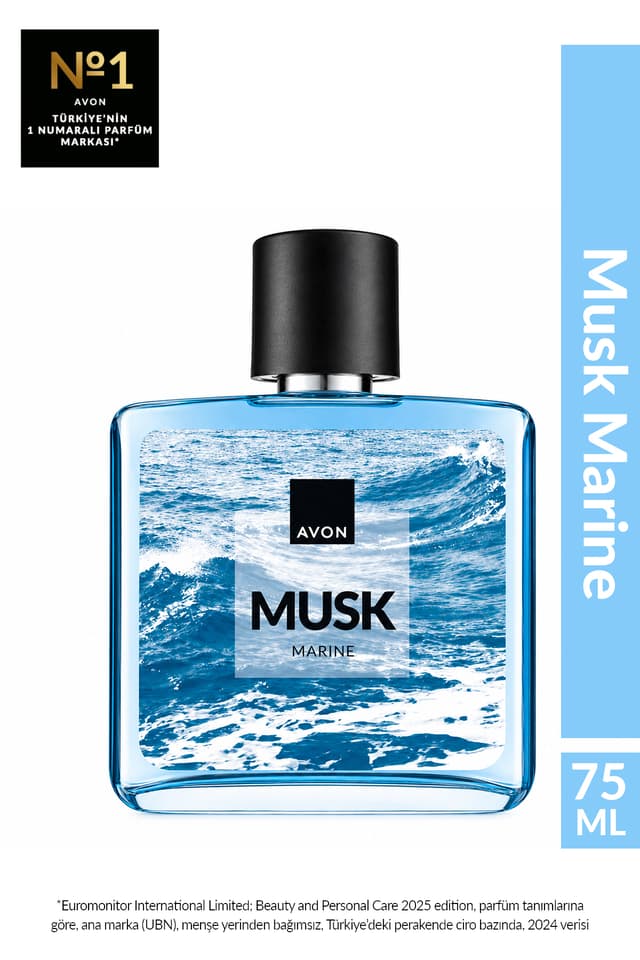 عطر مردانه Avon Musk Marine ادوتویلت EDT 75ml عطر مردانه Avon Musk Marine ادوتویلت EDT 75ml