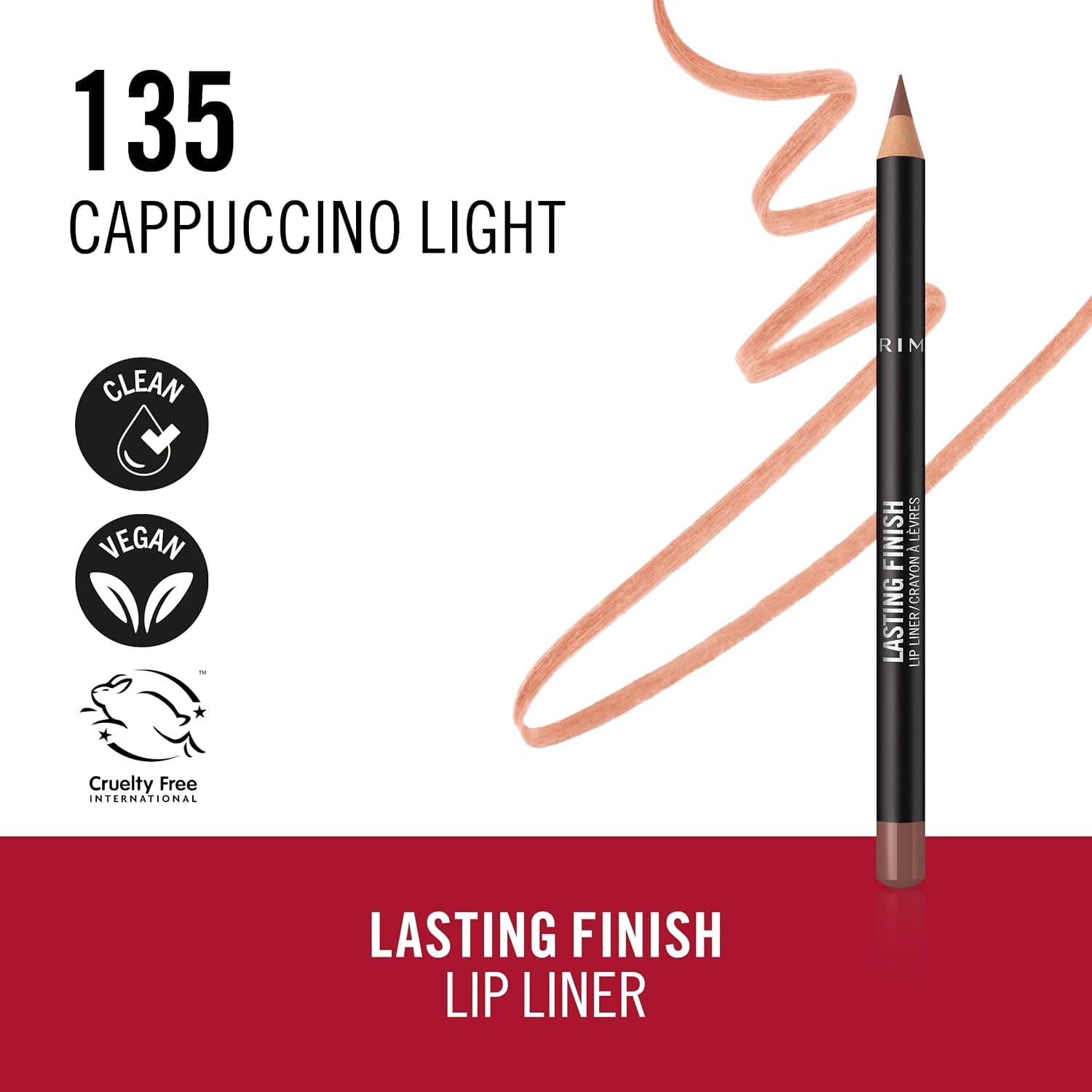 خط لب Rimmel با ماندگاری بالا، رنگ Cappuccino Light، 1.2g خط لب Rimmel با ماندگاری بالا، رنگ Cappuccino Light، 1.2g