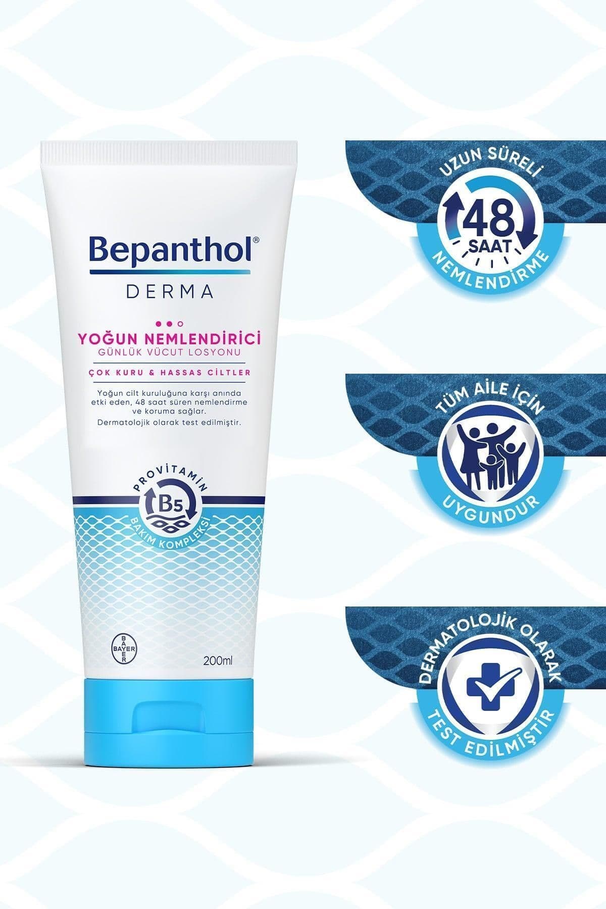 ست لوسیون مرطوبکننده و مراقبت روزانه بدن Bepanthol Derma، 200 ml + 5 عدد 10 ml ست لوسیون مرطوبکننده و مراقبت روزانه بدن Bepanthol Derma، 200 ml + 5 عدد 10 ml