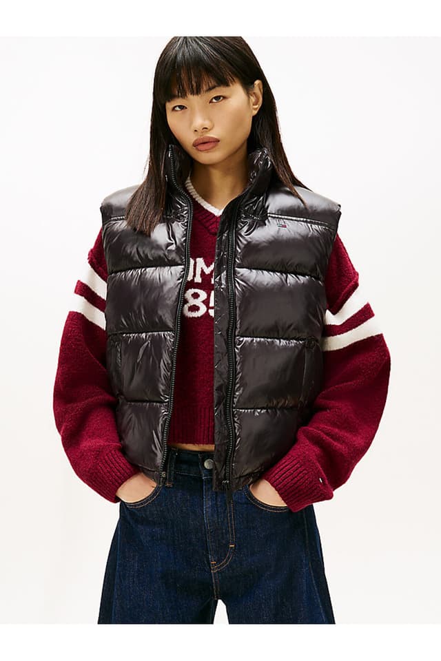 جلیقه زنانه Tommy Hilfiger براق TJW Essenial Puffer جلیقه زنانه Tommy Hilfiger براق TJW Essenial Puffer
