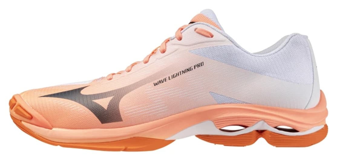 کفش والیبال یونیسکس Mizuno Wave Lightning Pro سفید / نارنجی کفش والیبال یونیسکس Mizuno Wave Lightning Pro سفید / نارنجی