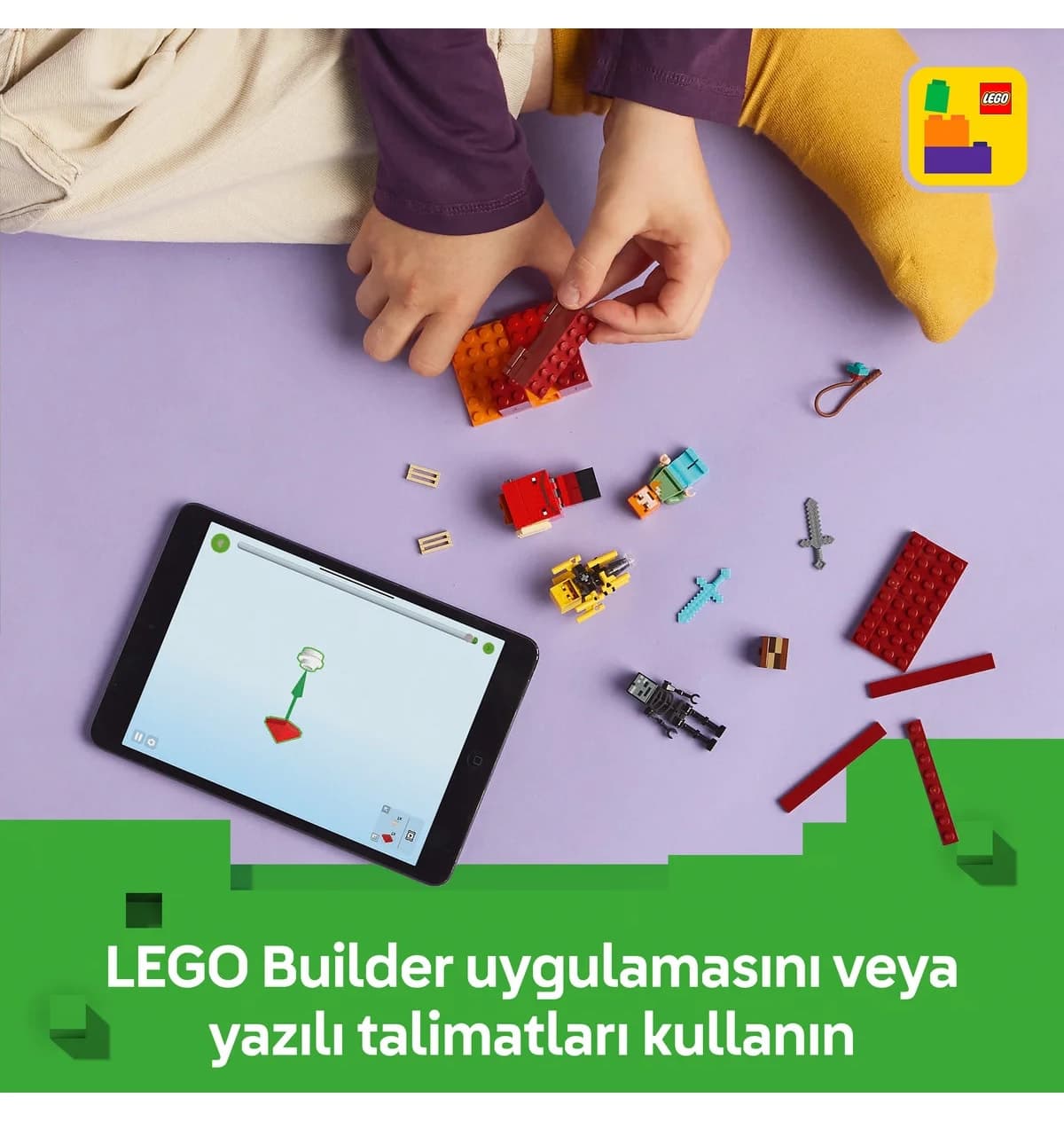 لگو Minecraft مدل 21266، نبرد گدازهای ندر، 99 قطعه، مناسب بالای 6 سال لگو Minecraft مدل 21266، نبرد گدازهای ندر، 99 قطعه، مناسب بالای 6 سال