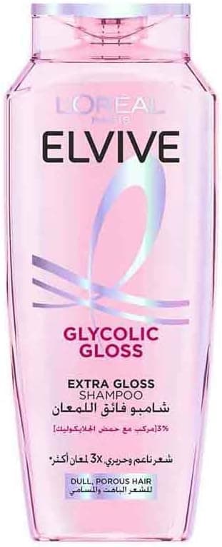 شامپو L'Oreal Paris Elvive Glycolic Gloss با کمپلکس صافکننده 3% و اسید گلیکولیک 400 ml شامپو L'Oreal Paris Elvive Glycolic Gloss با کمپلکس صافکننده 3% و اسید گلیکولیک 400 ml