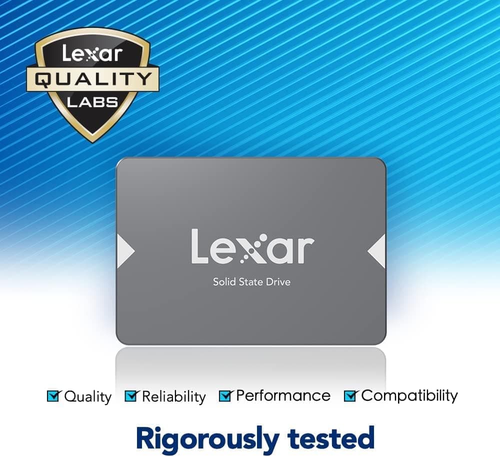 حافظه SSD Lexar ظرفیت 512GB سایز 2.5” رابط SATA 6Gb/s خاکستری مدل LNS100-512RB حافظه SSD Lexar ظرفیت 512GB سایز 2.5” رابط SATA 6Gb/s خاکستری مدل LNS100-512RB