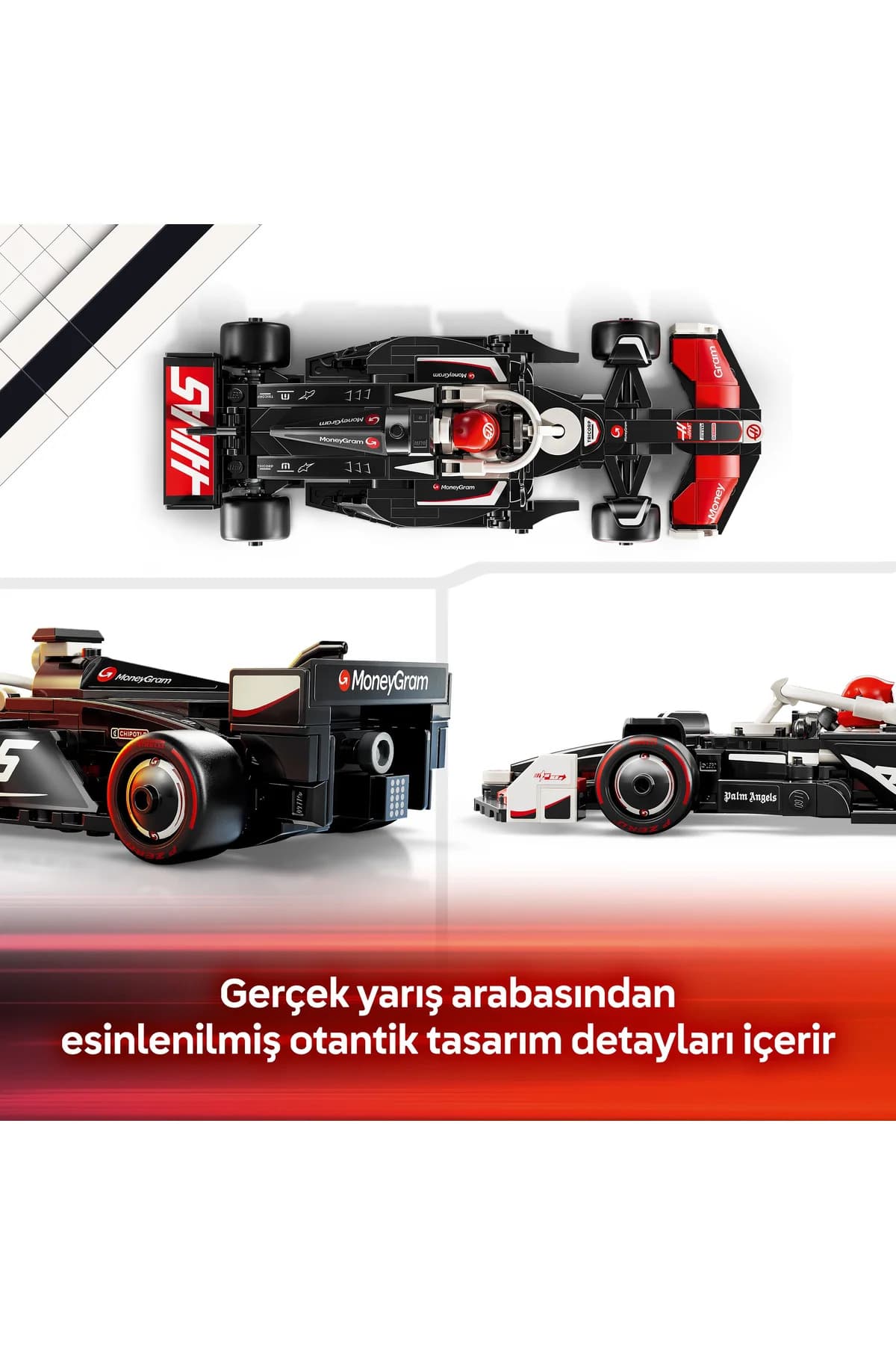 ماشین مسابقهای اسباببازی لگو Speed Champions MoneyGram Haas F1® Team VF-24 مدل 77250 ماشین مسابقهای اسباببازی لگو Speed Champions MoneyGram Haas F1® Team VF-24 مدل 77250