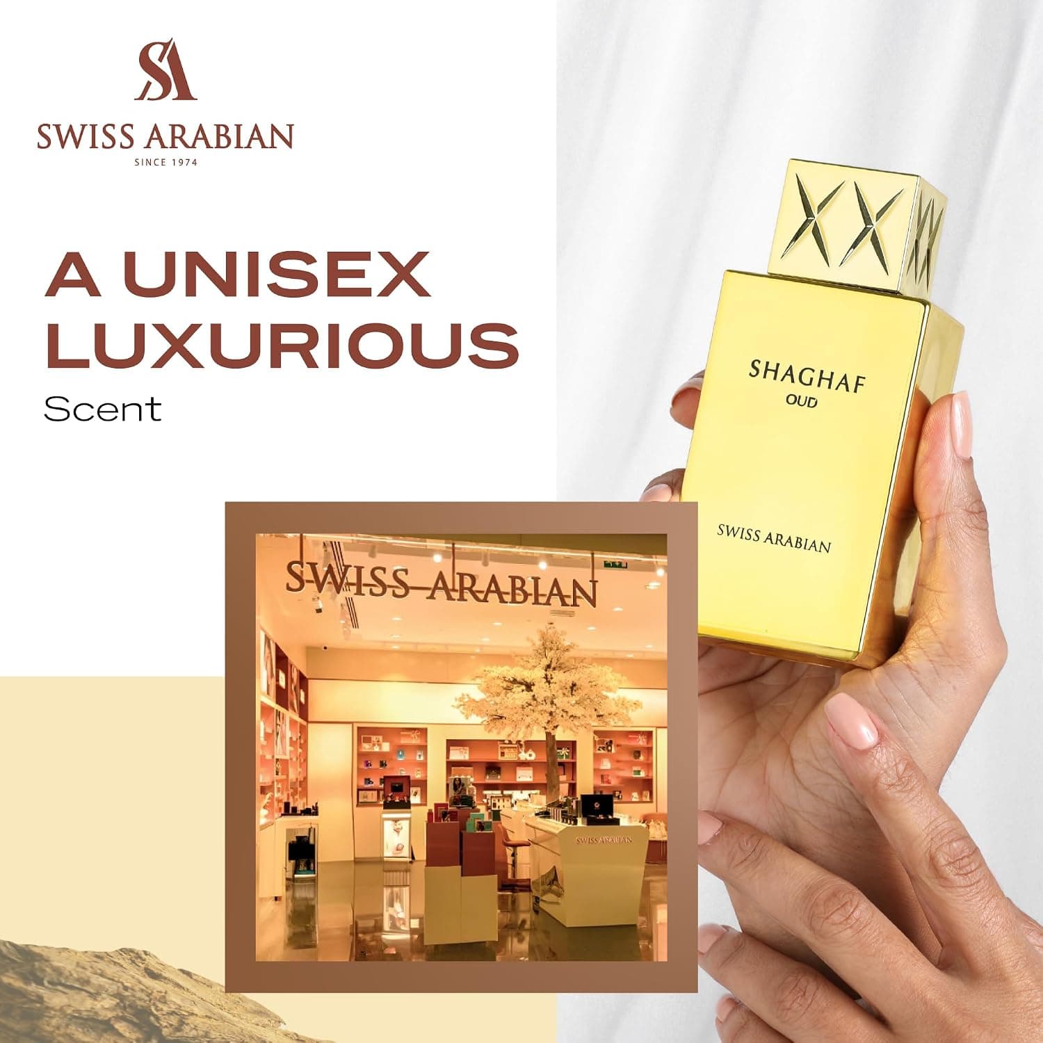 عطر زنانه Swiss Arabian ادو پرفیوم مدل Shaghaf Oud 75ml عطر زنانه Swiss Arabian ادو پرفیوم مدل Shaghaf Oud 75ml