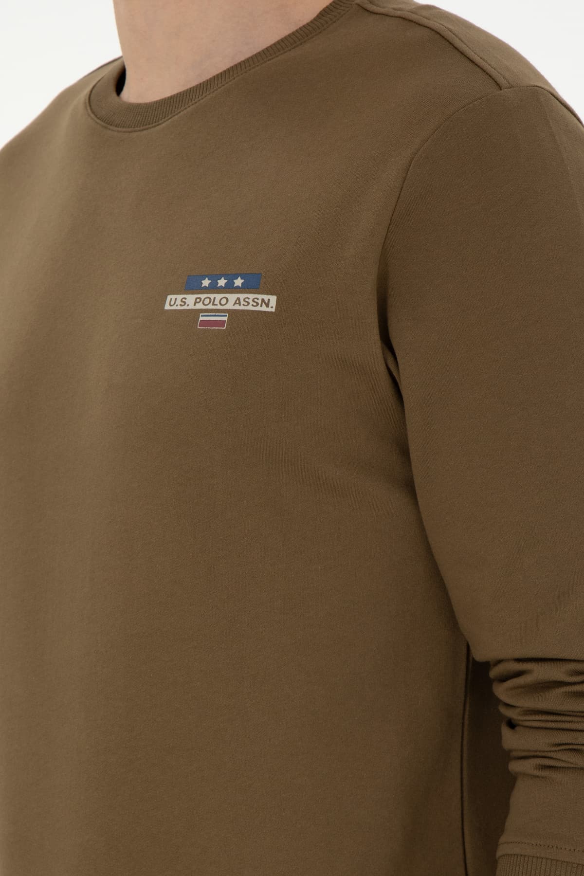 سویشرت مردانه U.S. Polo Assn. یقه گرد فیت معمولی سبز خاکی مدل 50293742-VR027 سویشرت مردانه U.S. Polo Assn. یقه گرد فیت معمولی سبز خاکی مدل 50293742-VR027
