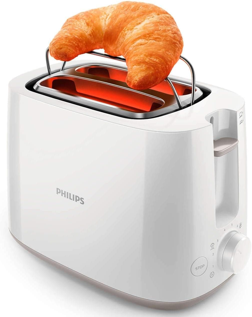 توستر PHILIPS توان 760-900W دو اسلات بزرگ 8 تنظیم برشتگی توستر PHILIPS توان 760-900W دو اسلات بزرگ 8 تنظیم برشتگی