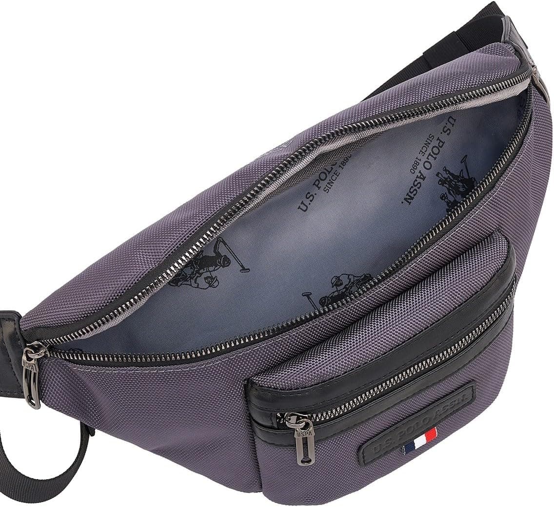 کیف کمری سینهای بنددوشی U.S. POLO ASSN. طوسی مدل 24497-24498 کیف کمری سینهای بنددوشی U.S. POLO ASSN. طوسی مدل 24497-24498