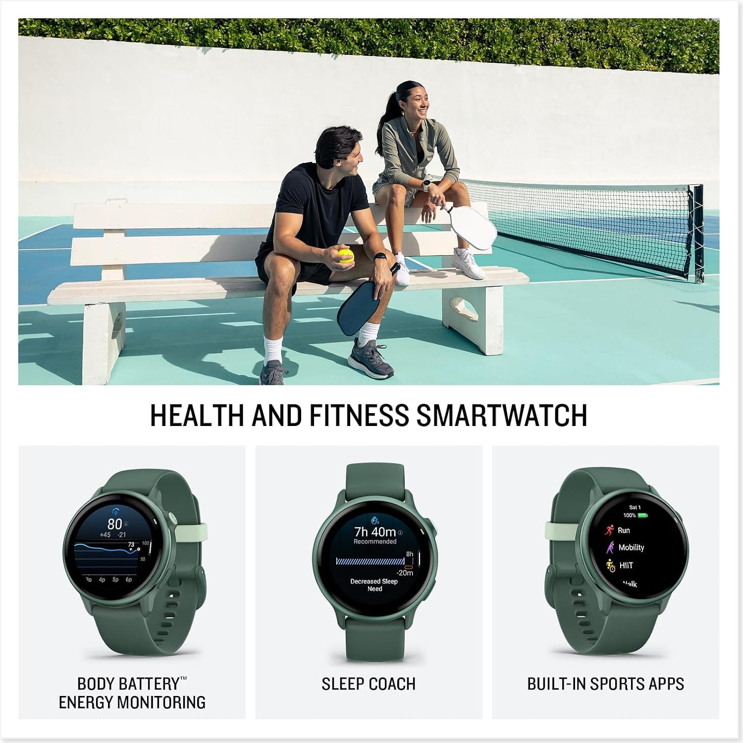 ساعت هوشمند Garmin مدل Vivoactive 6 سبز یشمی متالیک ساعت هوشمند Garmin مدل Vivoactive 6 سبز یشمی متالیک