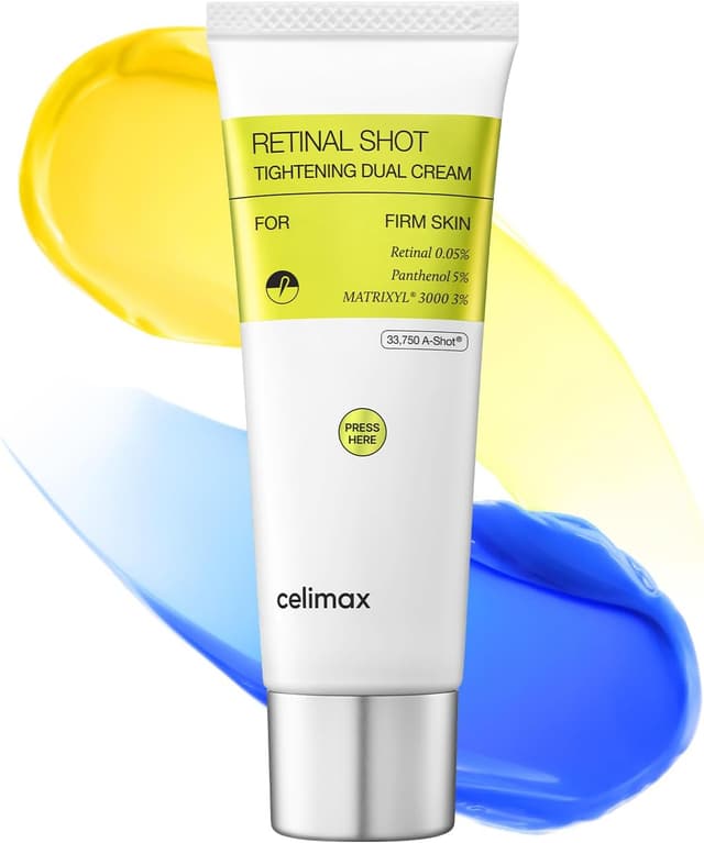 کرم شب دو محفظه برای پوست حساس و تازهکار در رتینول CELIMAX سفتکننده با 0.05% Nano Retinal و 5% Panthenol مدل THE VITA-A Retinal Shot 50ml کرم شب دو محفظه برای پوست حساس و تازهکار در رتینول CELIMAX سفتکننده با 0.05% Nano Retinal و 5% Panthenol مدل THE VITA-A Retinal Shot 50ml