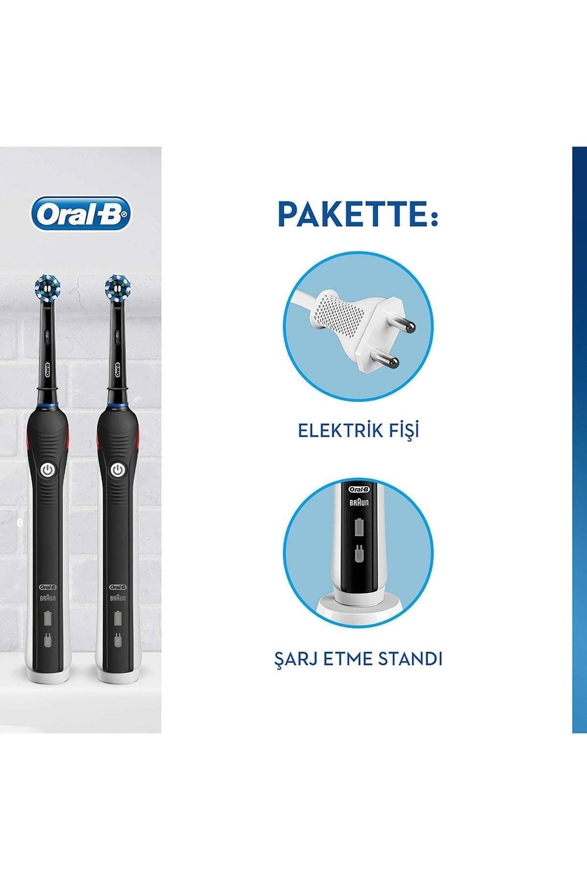 مسواک شارژی Oral-B مشکی بسته 2 عددی مدل Pro 2900 مسواک شارژی Oral-B مشکی بسته 2 عددی مدل Pro 2900