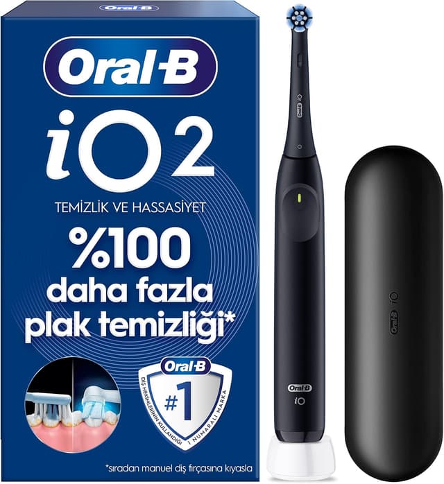 مسواک برقی Oral-B مدل iO2 مشکی شارژی با کیف مسافرتی مسواک برقی Oral-B مدل iO2 مشکی شارژی با کیف مسافرتی