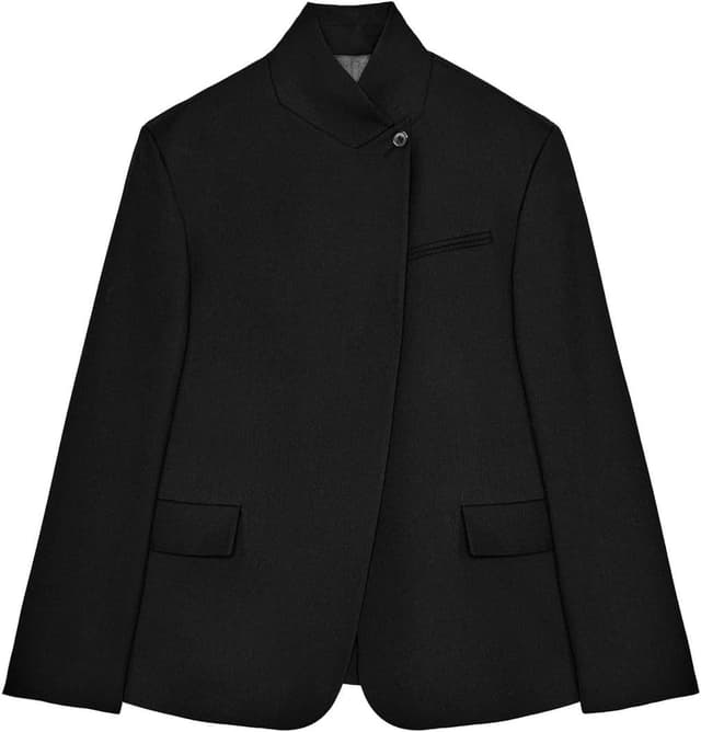 بلیزر مردانه ZARA پشمی ترکیبی مشکی سایز L ZW Collection بلیزر مردانه ZARA پشمی ترکیبی مشکی سایز L ZW Collection