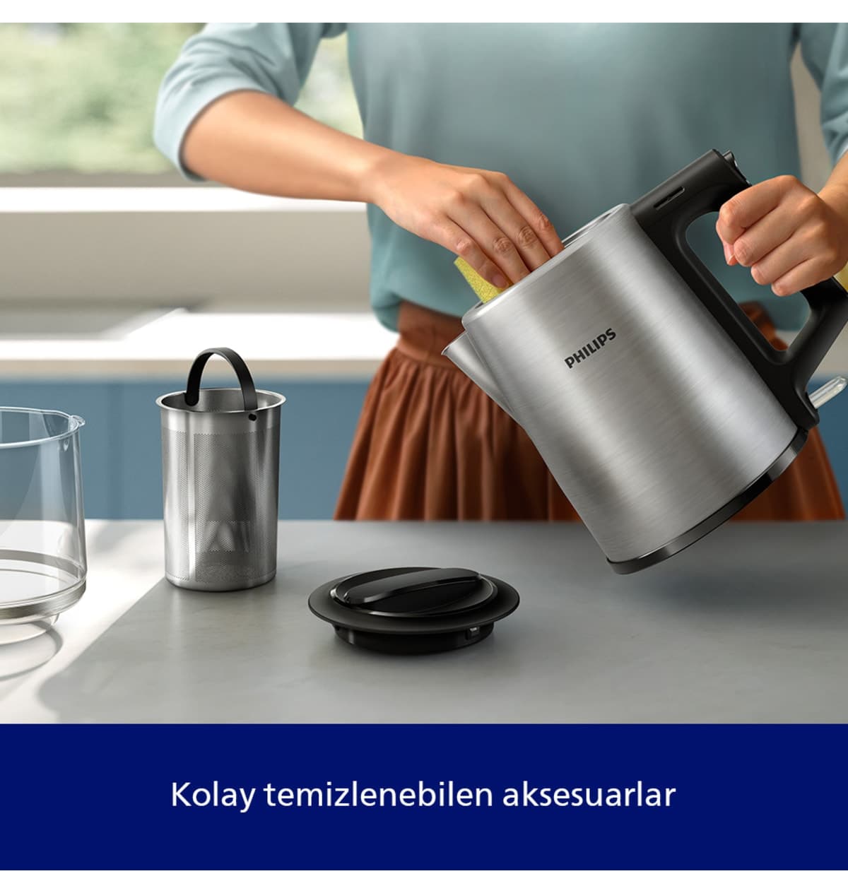 چایساز Philips سری 5000 با ظرفیت 1.8 Litre و توان 1900W با گرمنگهداری خودکار مدل HD7350/00 چایساز Philips سری 5000 با ظرفیت 1.8 Litre و توان 1900W با گرمنگهداری خودکار مدل HD7350/00